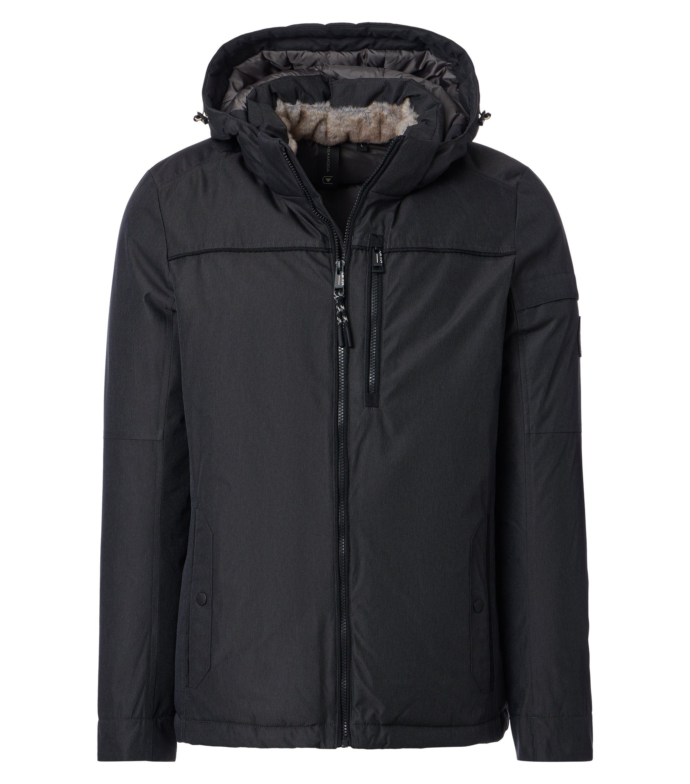 CASAMODA Winterjacke mit Kapuze und Reißverschluss