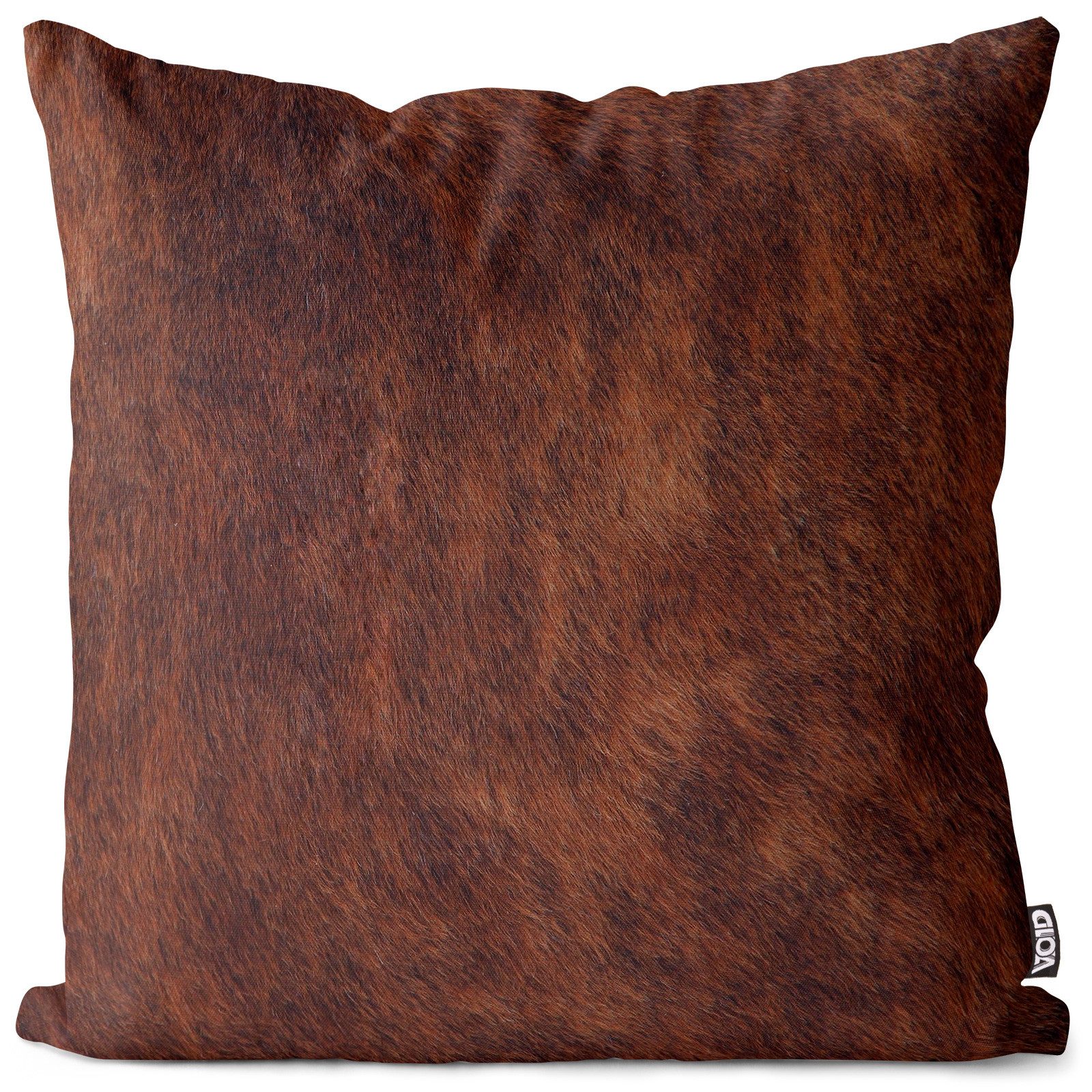 VOID Kissenbezug, Kuhfell Print Braun Outdoor Indoor Kuh Fell Tier Western
