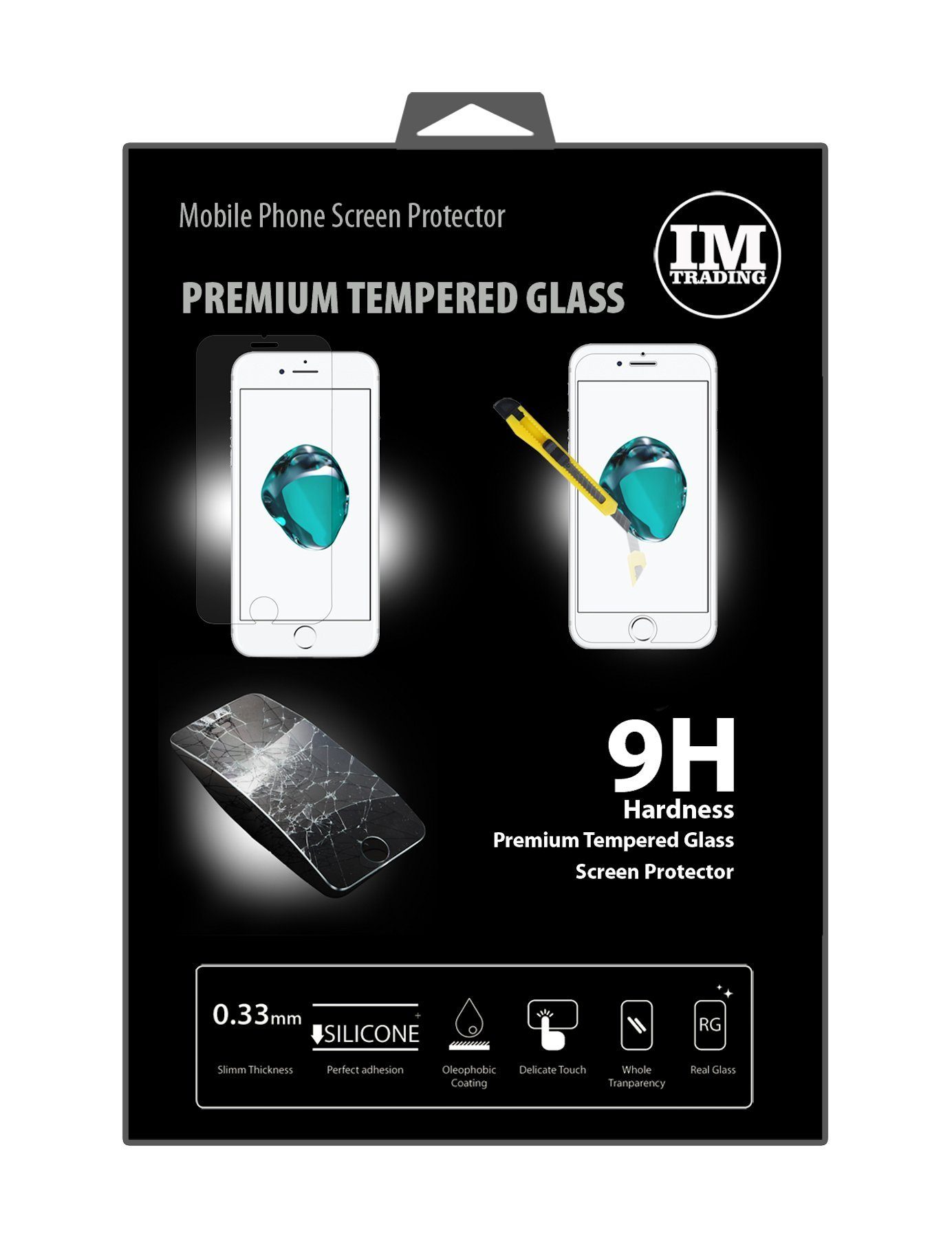 cofi1453 Handyhülle 3x Schutzglas für Apple iPhone 7/8/SE 2020, Displayschutz Panzerglasfolie