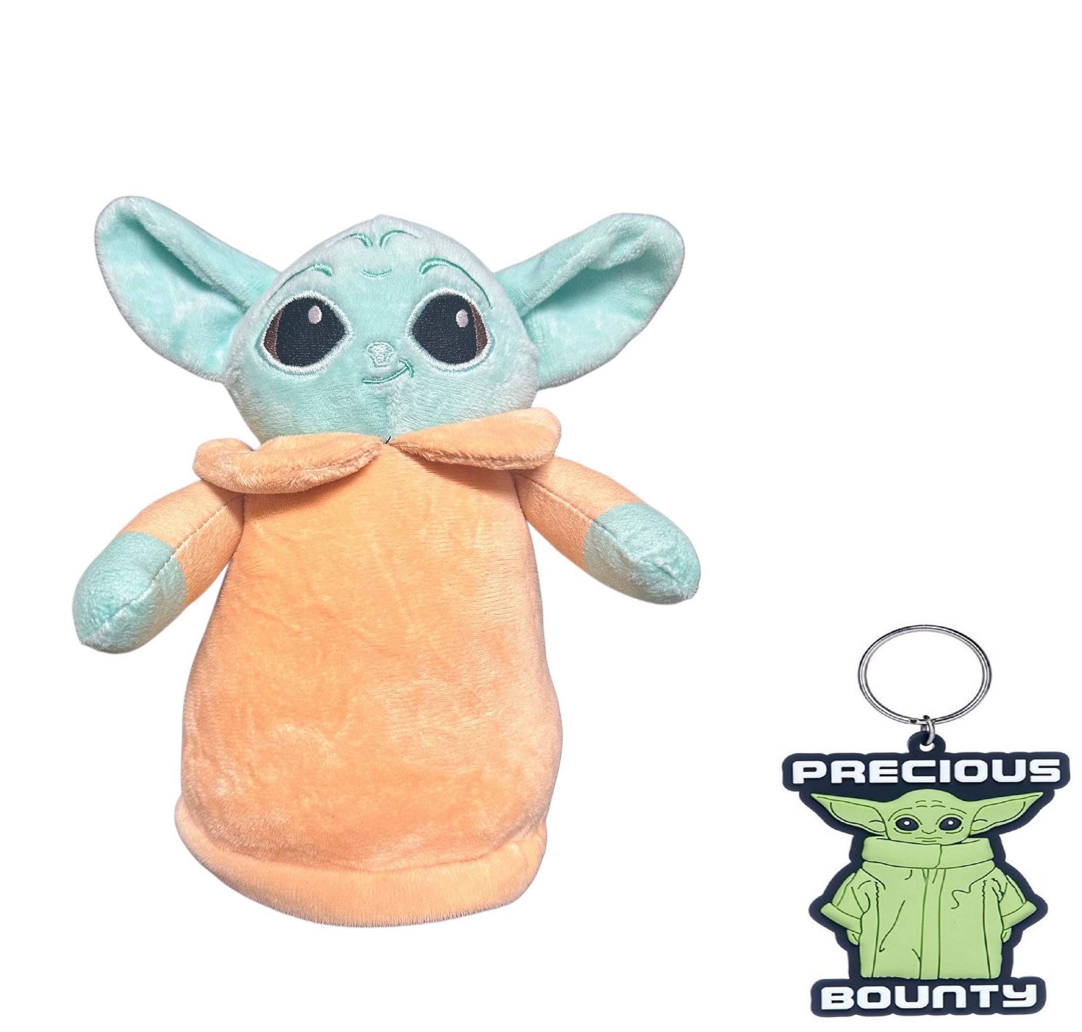soma Kuscheltier Actionfigur Star Wars Baby Yoda 23cm Kind Friend The Mandalorian Grogu (Spar-Set, 1-St., Geschenk-Set), Plüschfigur Disney The Child Kuscheltier inkl. Schlüsselanhänger
