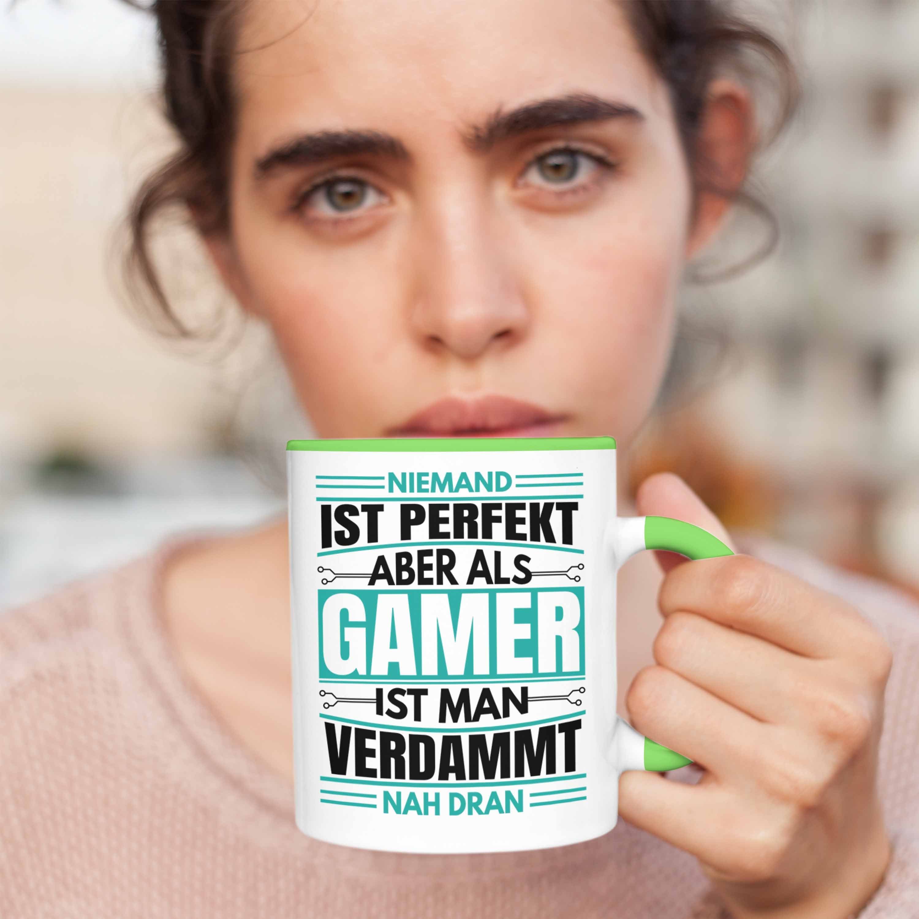 Tasse Ist Tasse Niemand Zocker Geschenk Geschenkidee - Perfekt Trendation Jungs für Grün Gamer Trendation