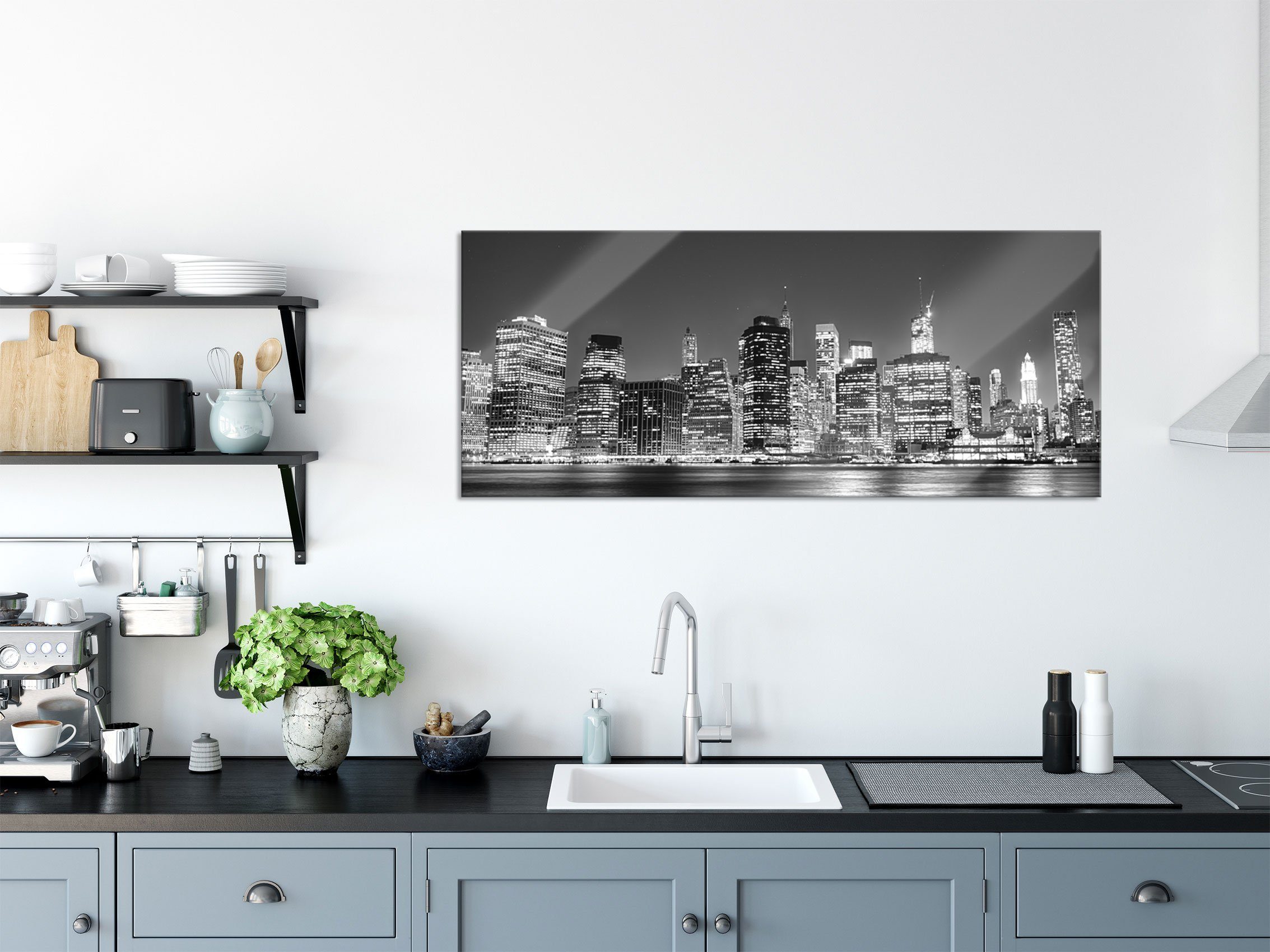 Pixxprint Glasbild New York City, New York City (1 St), Glasbild aus Echtgl günstig online kaufen