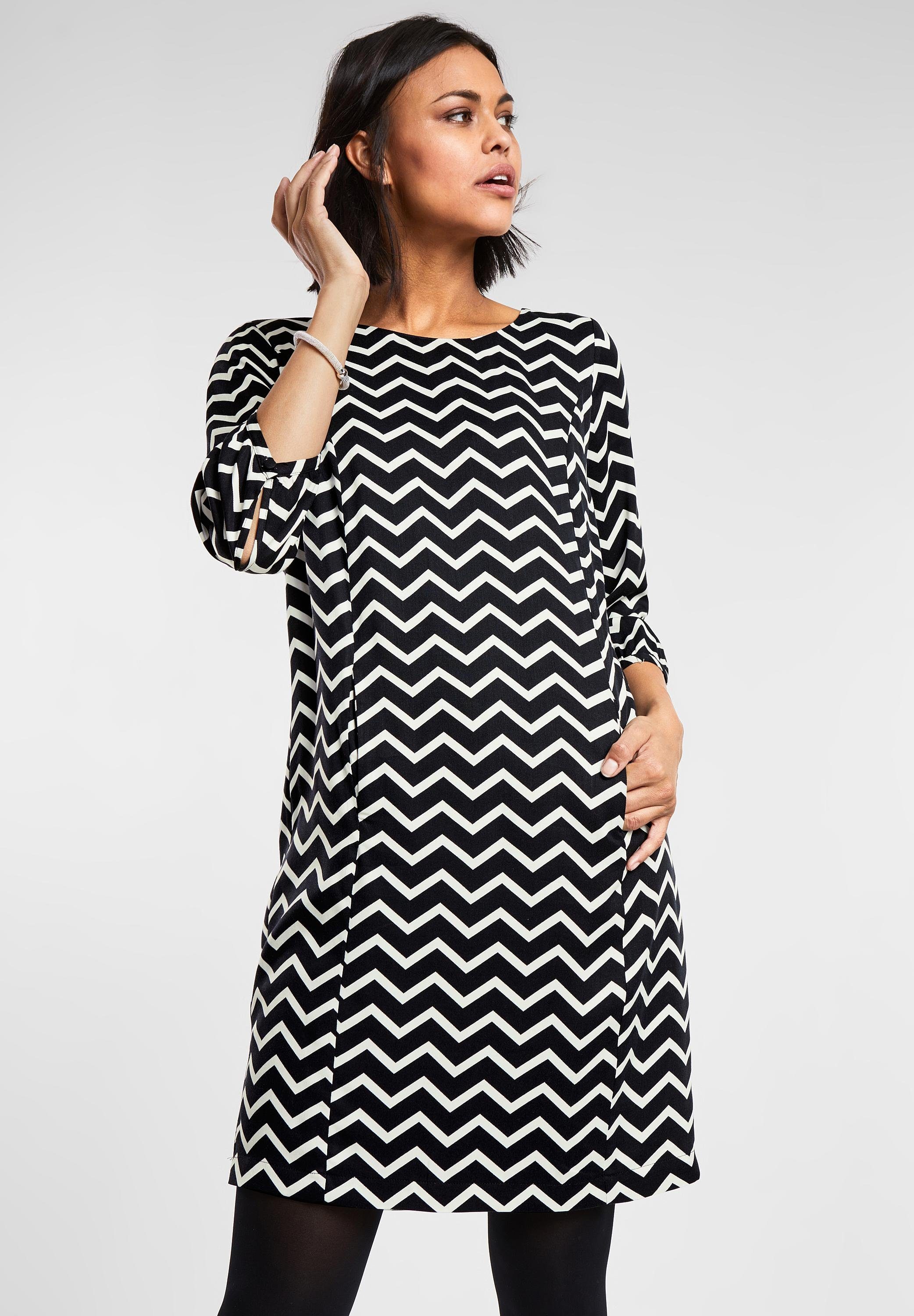 STREET ONE ALinienKleid, Verkürzte Ärmel online kaufen OTTO