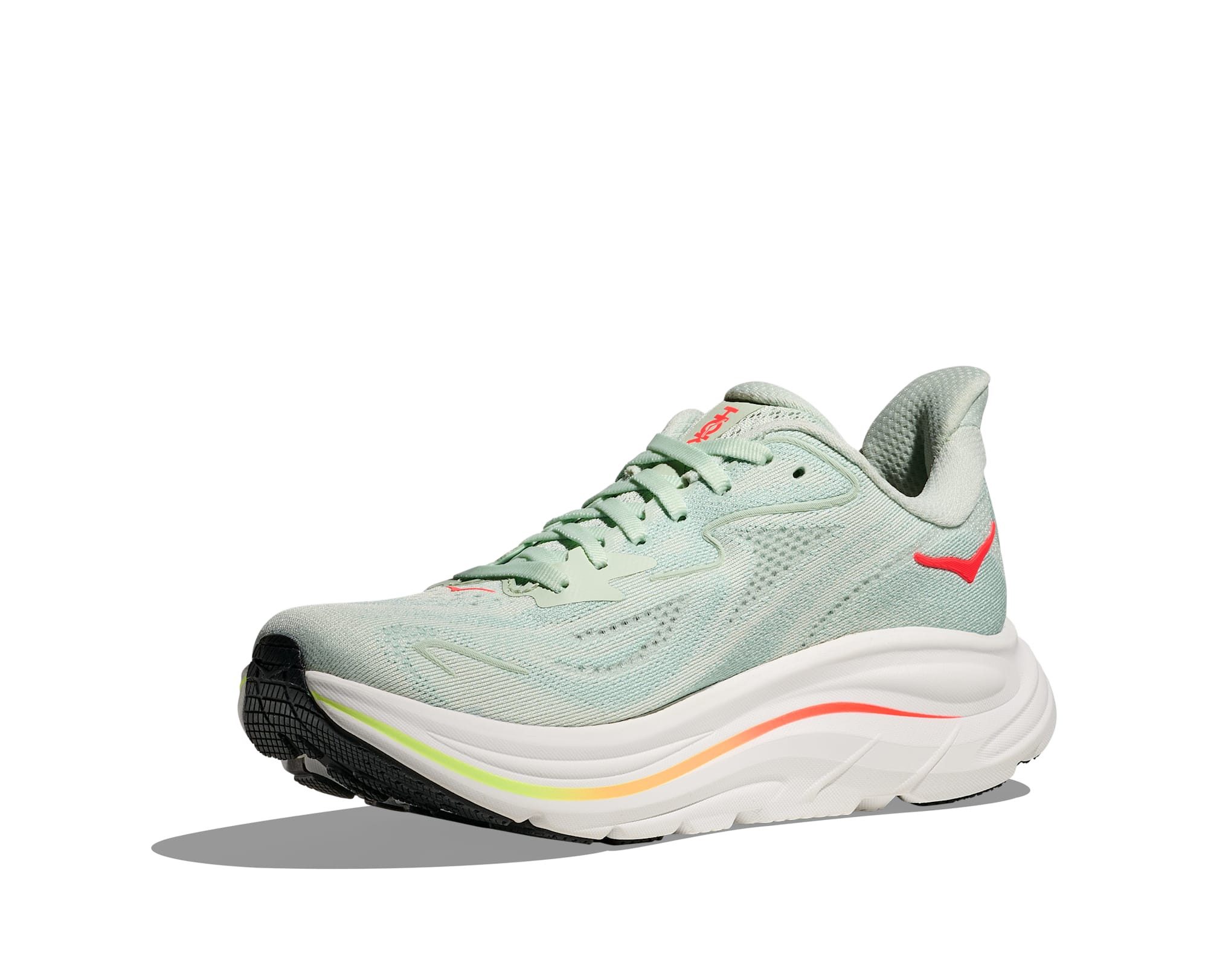 Hoka One One HOKA W CLIFTON 10 SEA GLASS, NEON FLAME Laufschuh