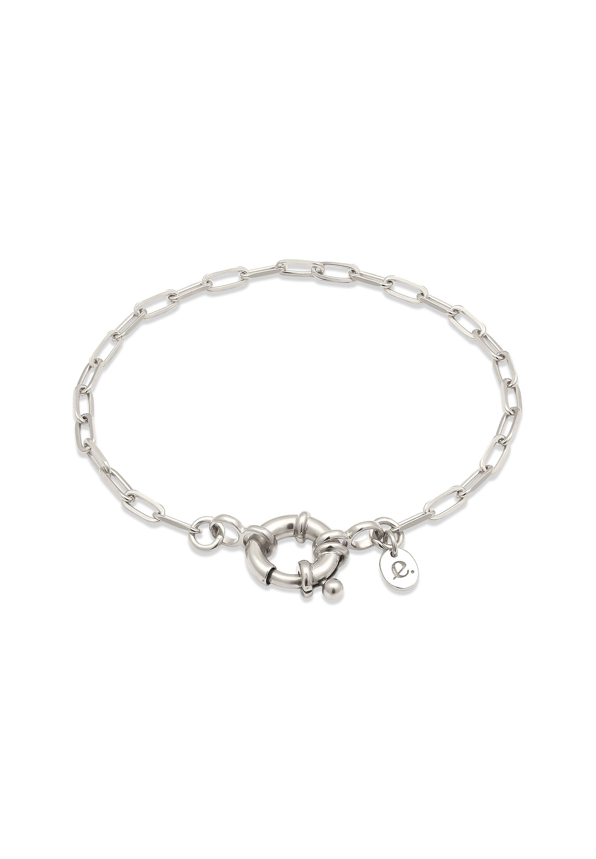 Armband Gliederkette Federring Modern 925 Sterling Silber