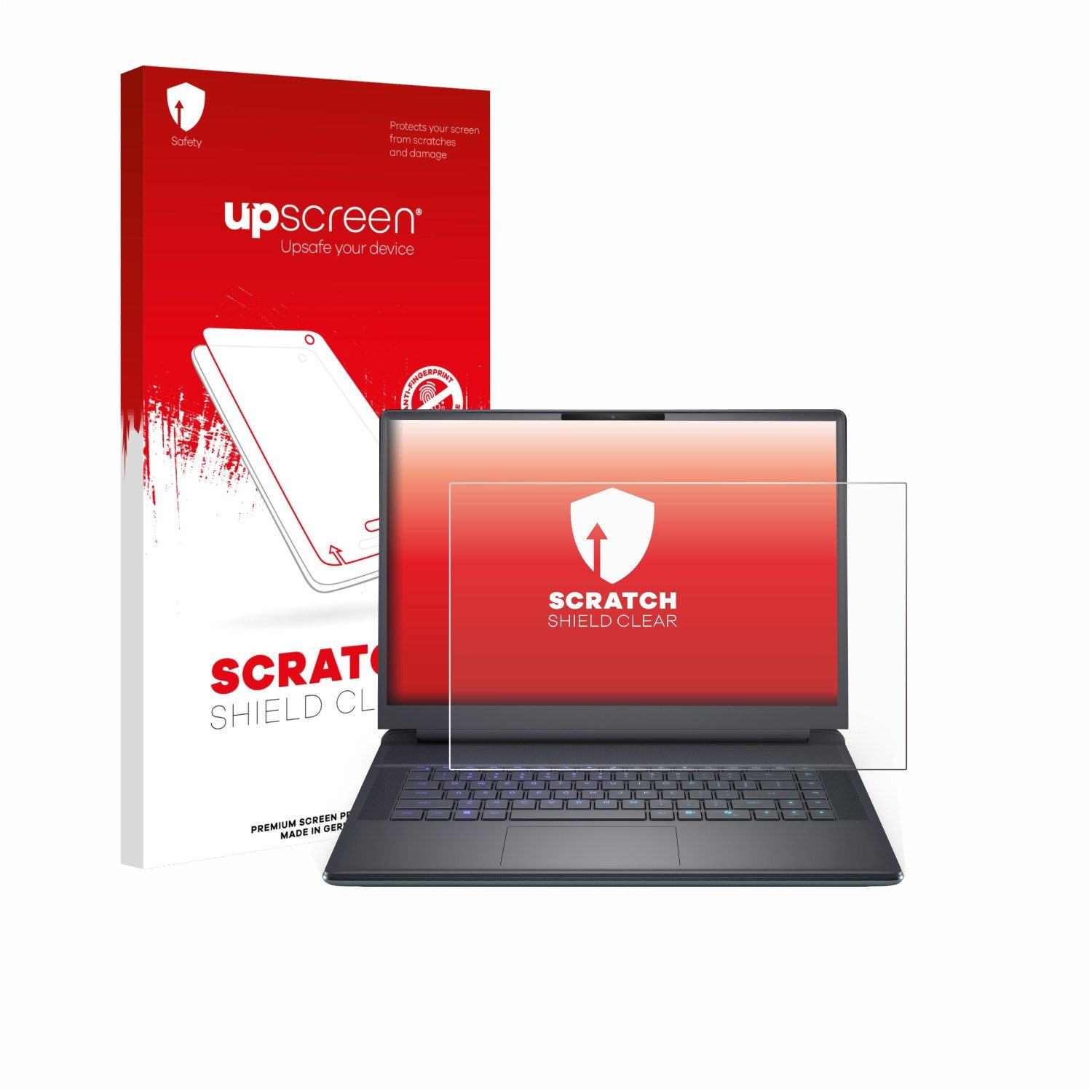 upscreen Displayschutzfolie Schutzfolie für Dell Alienware 16 Area-51, Displayschutz Schutz Folie Klar Transparent