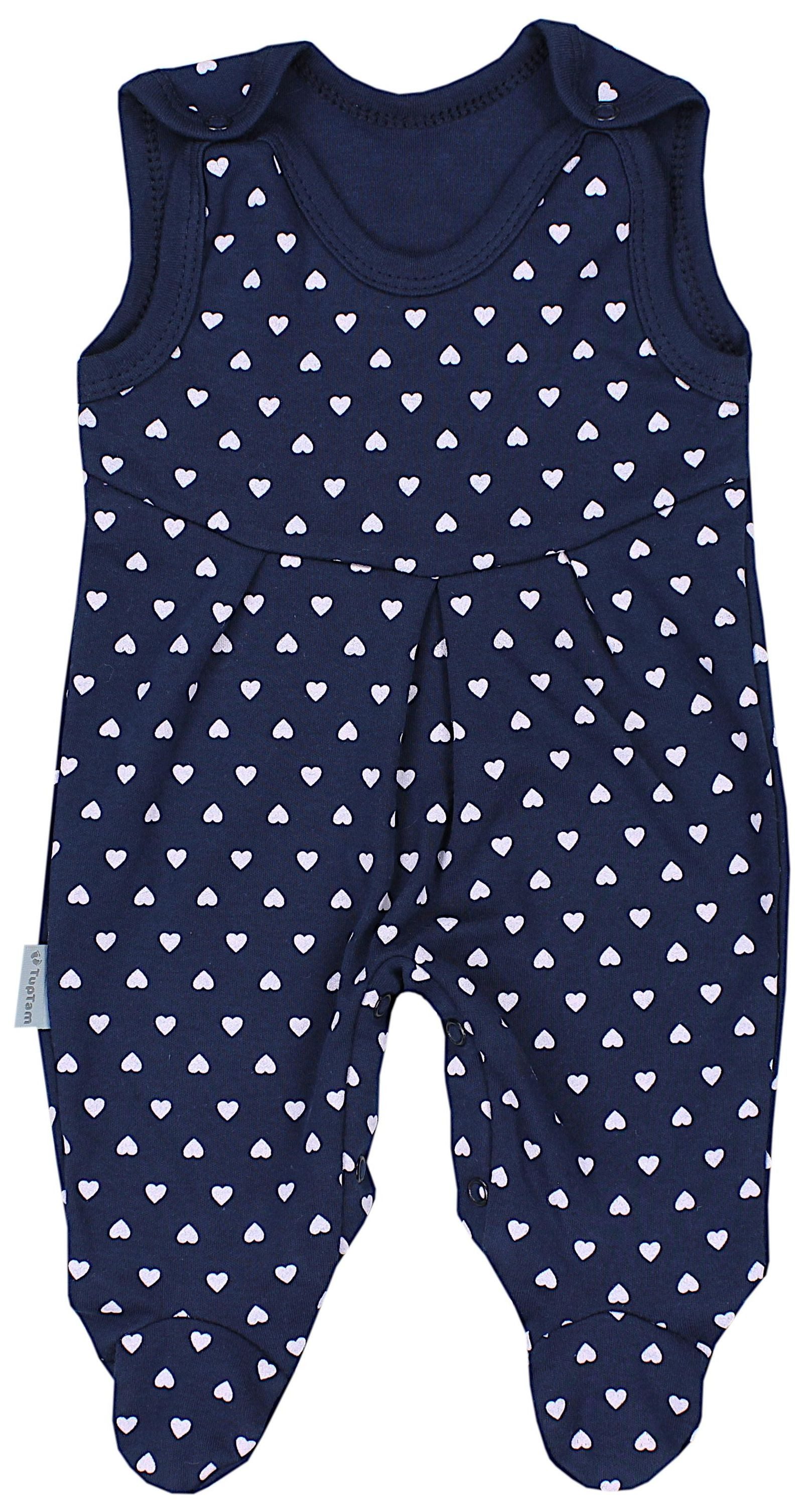 TupTam Strampler TupTam Baby Mädchen Strampler mit Fuß 3er Pack