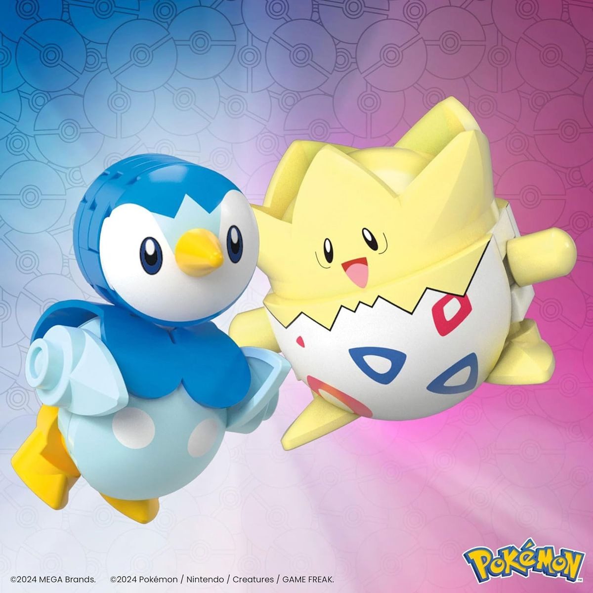 Mattel® Mattel JCT44 - MEGA - Pokémon - Pokéball 2er-Pack, Togepi und Plinfa Spielbausteine