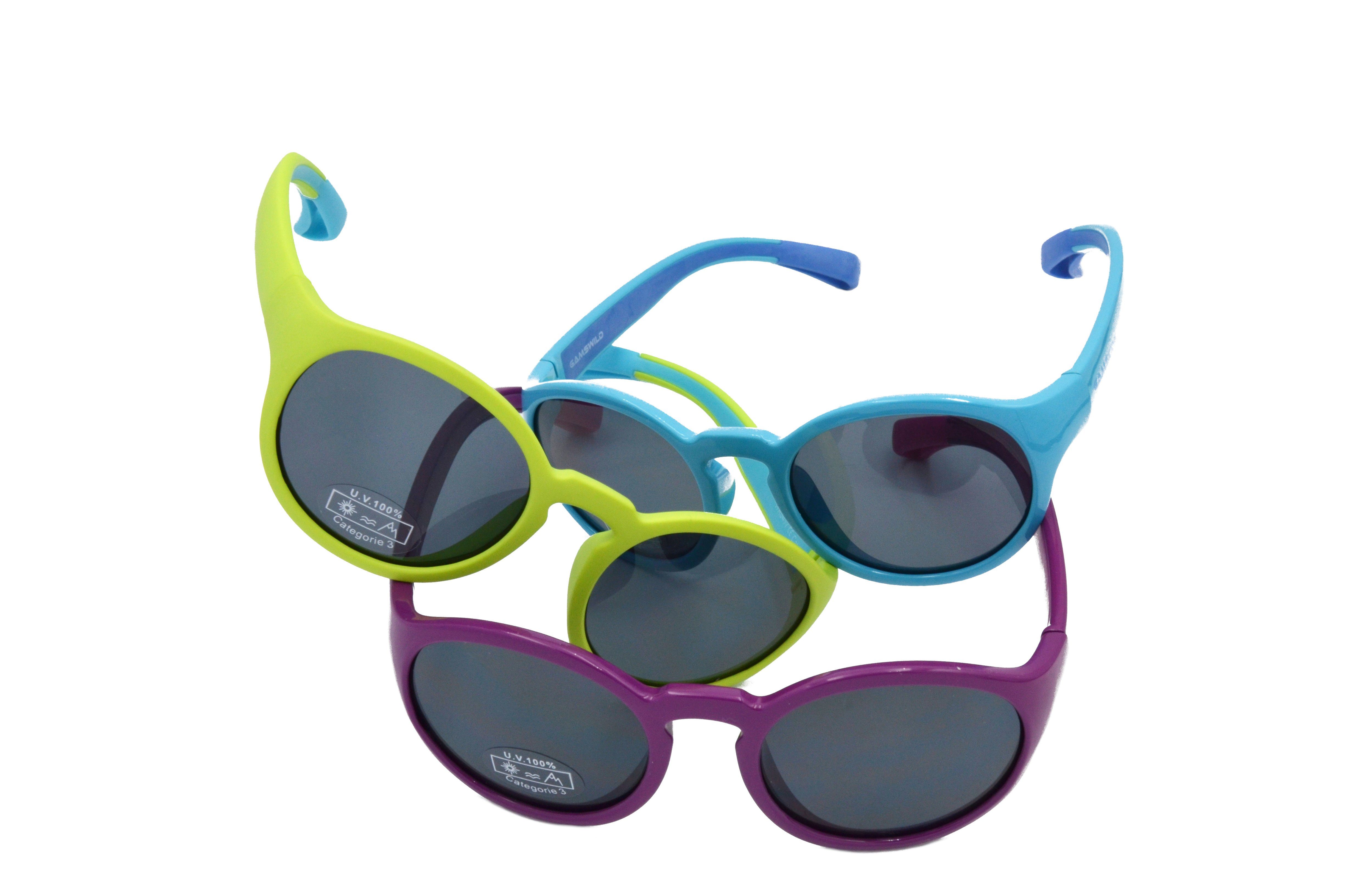 Mädchen WK5417 Jungen kids Kinderbrille Unisex, Sonnenbrille GAMSKIDS blau, 5-10 Gamswild Kleinkindbrille grün, lila Jahre