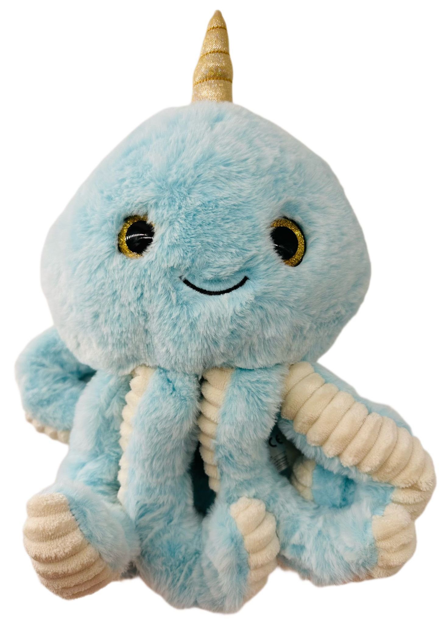 soma Kuscheltier Krake Plüsch Spielzeug Octopus Kuscheltier Cartoon Oktopus Blau 34 cm (1-St), Super weicher Plüsch Stofftier Kuscheltier für Kinder zum spielen