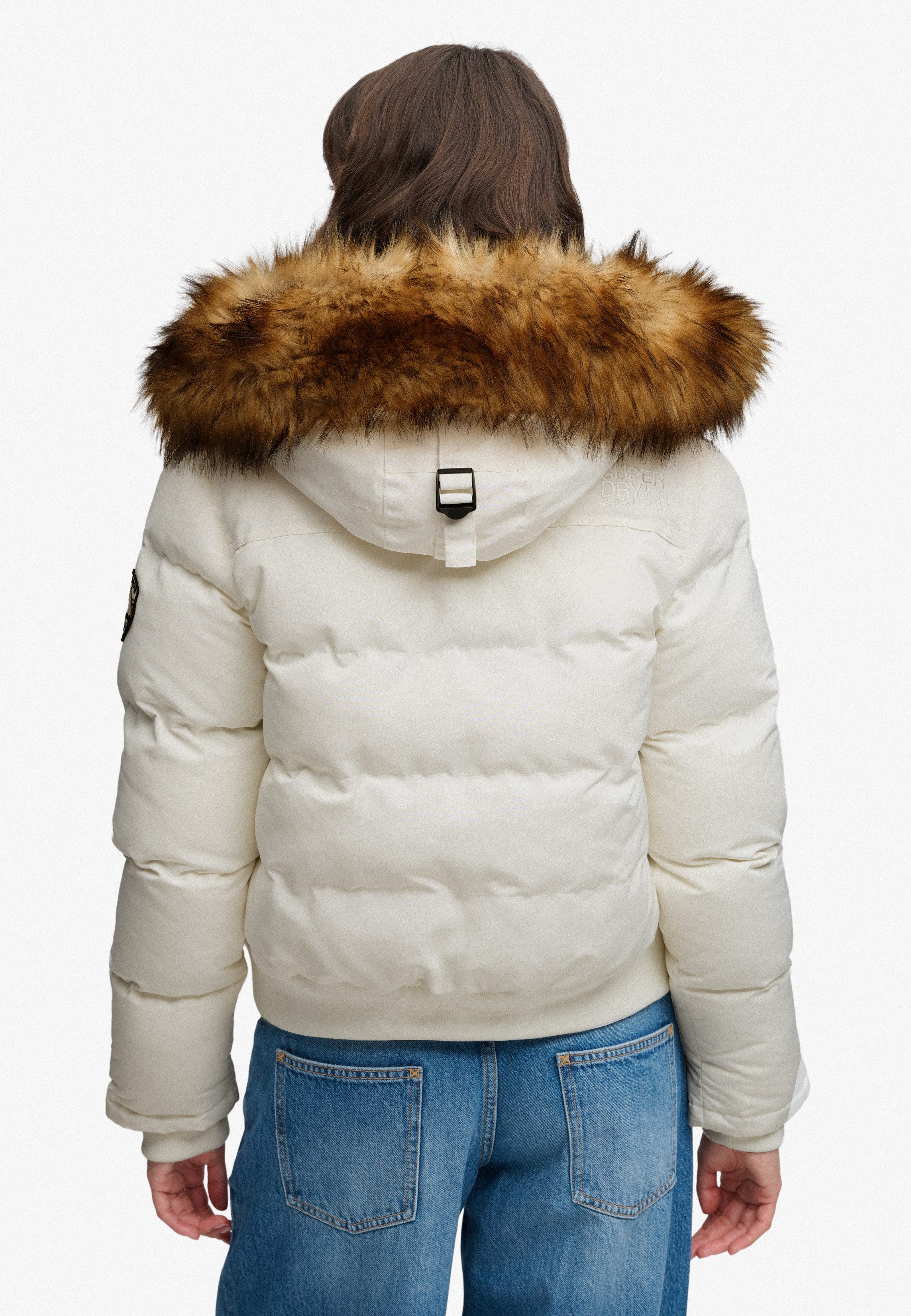 Superdry Steppjacke EVEREST HOODED BOMBER JKT Kunstfaser, slim fit – Bild 3 von 5