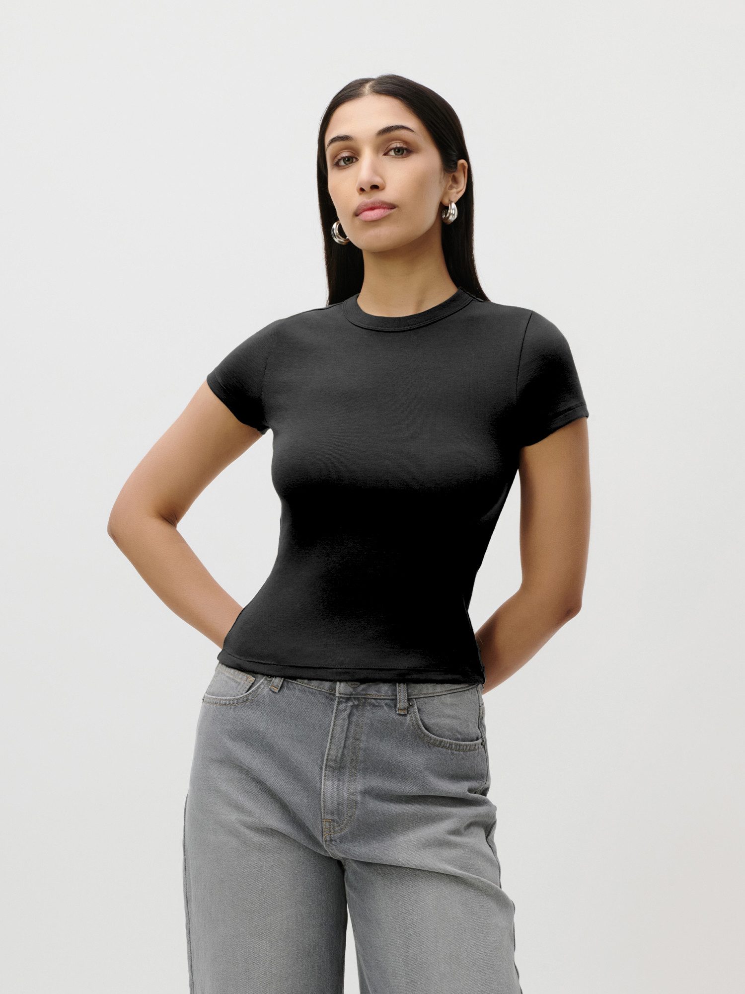 LeGer T-Shirt Ria, LeGer by Lena Gercke schlicht, slim fit günstig online kaufen