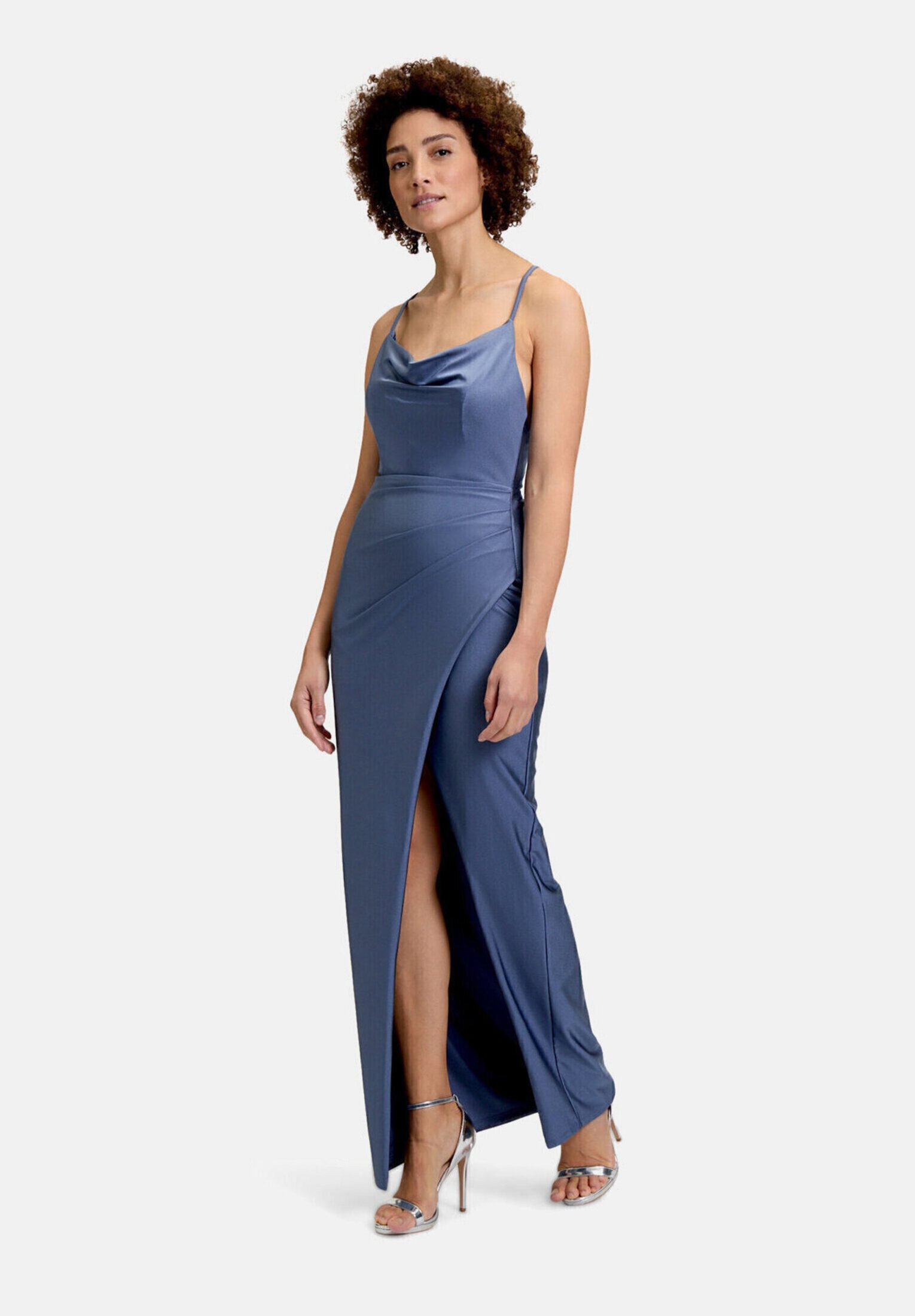Vera Mont Abendkleid Damen figurbetont Schlitz