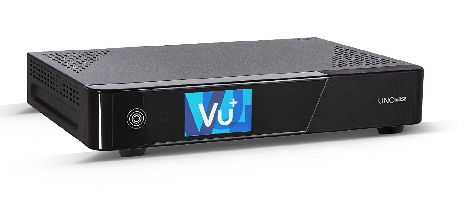VU+ VU+ Uno 4K SE 1x DVB-T2 Dual Tuner Linux Receiver UHD 2160p, schwarz DVB-T2 HD Receiver