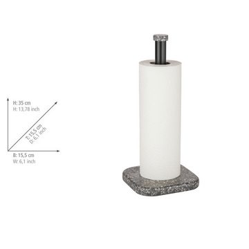 TOM TAILOR HOME Toilettenpapierhalter Stehend Terrazzo Grau Klorollen Aufbewahrung (1-St., 1x Rollenhalter), Platz für eine Küchenrolle oder drei Toilettenpapierrollen