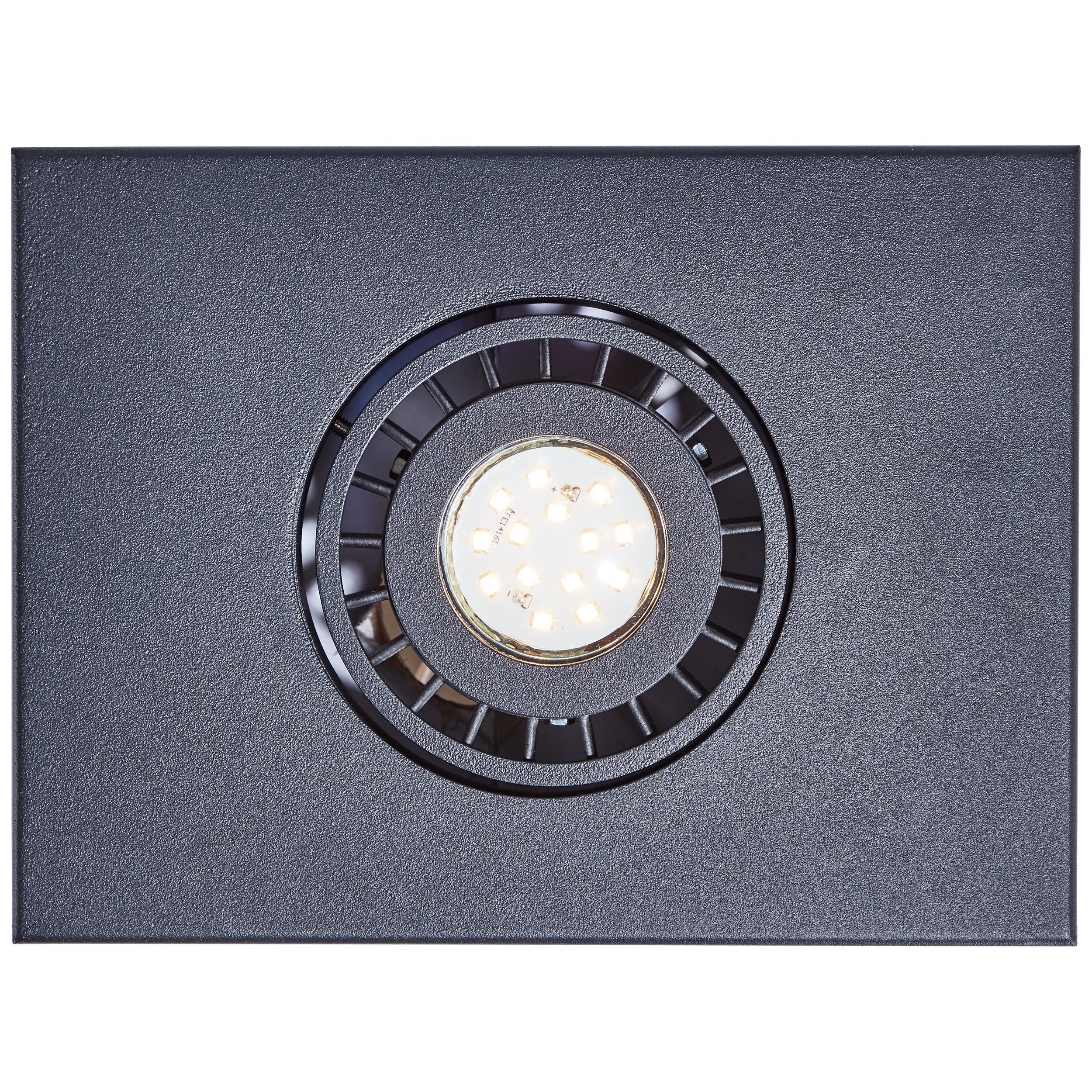 LED, 1x Deckenleuchte Brilliant LED Metall, sand Deckenleuchte Doro GU10, schwarz, Doro, W 1flg 4,5