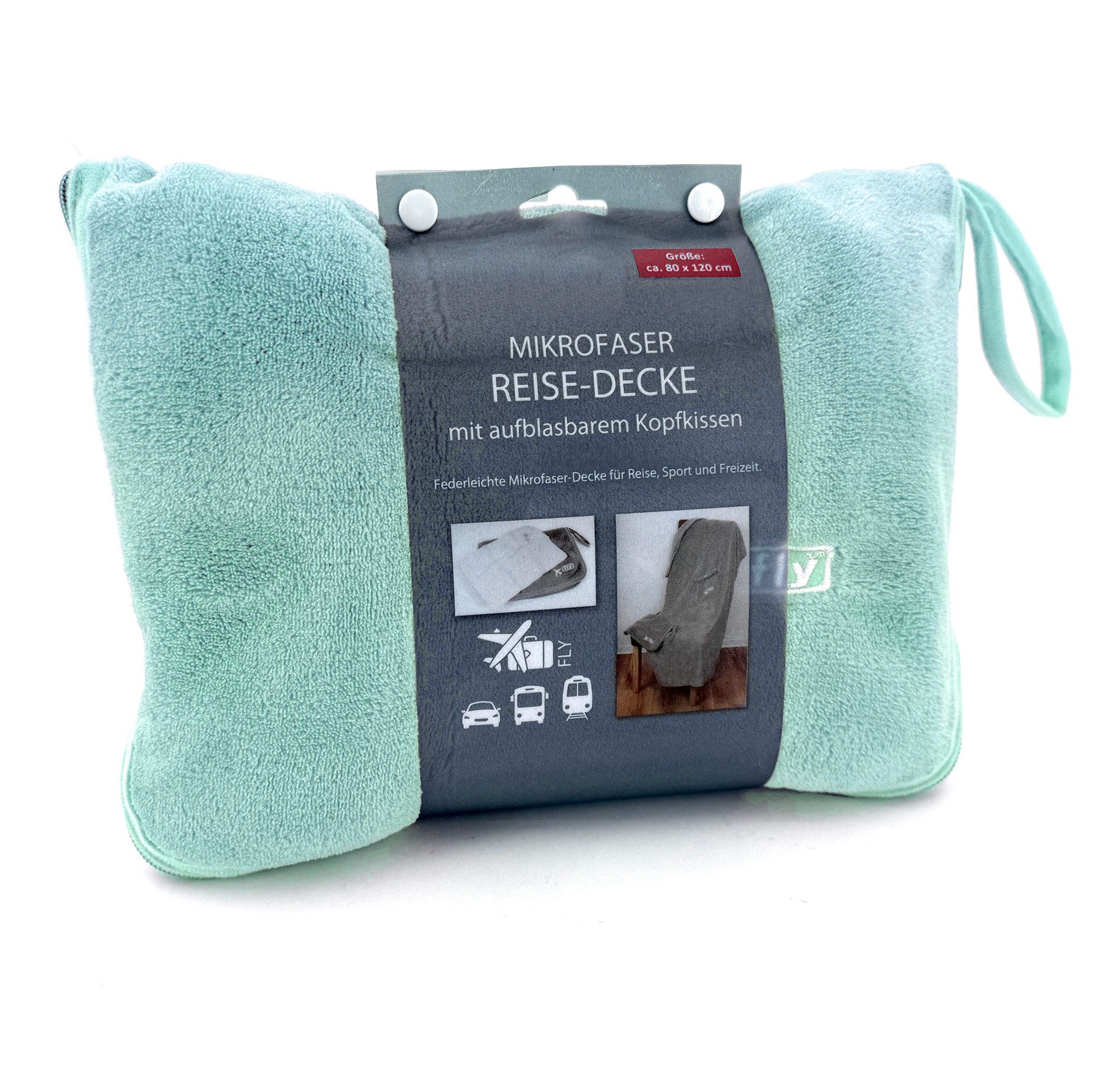 heimtexland Reisekissen Reise-Set Reisedecke und Nackenkissen aufblasbar, T günstig online kaufen