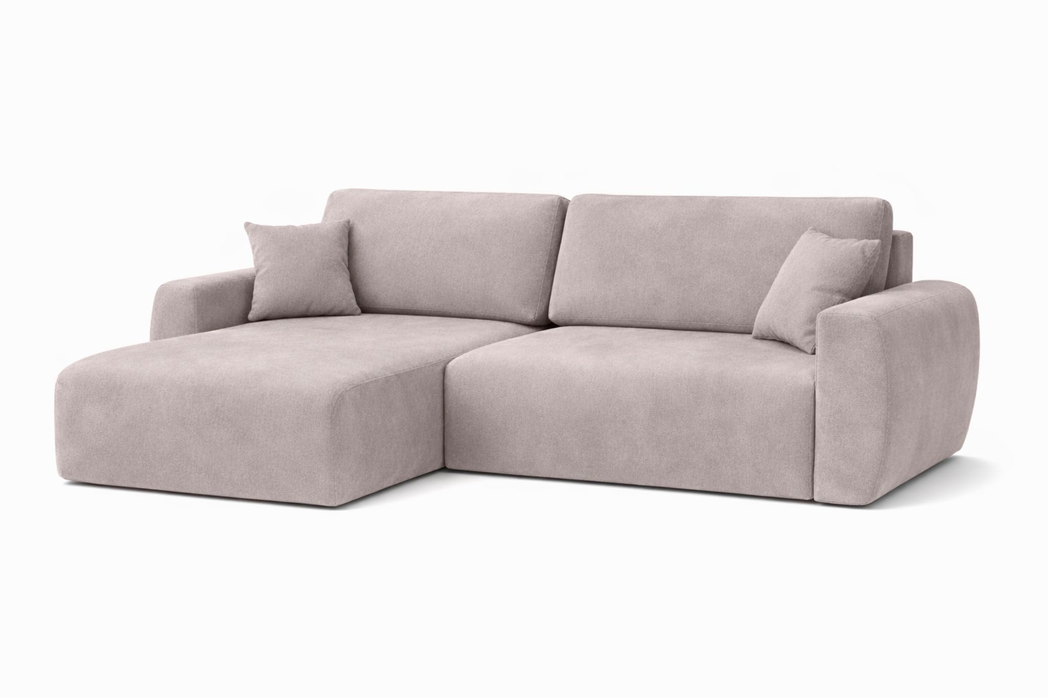 Kaiser Möbel Ecksofa mit Schlaffunktion und Bettkasten Ariel L Velours Sofa Salvador, mit Schlaffunktion,integrierter Stauraum,pflegeleichter Veloursstoff