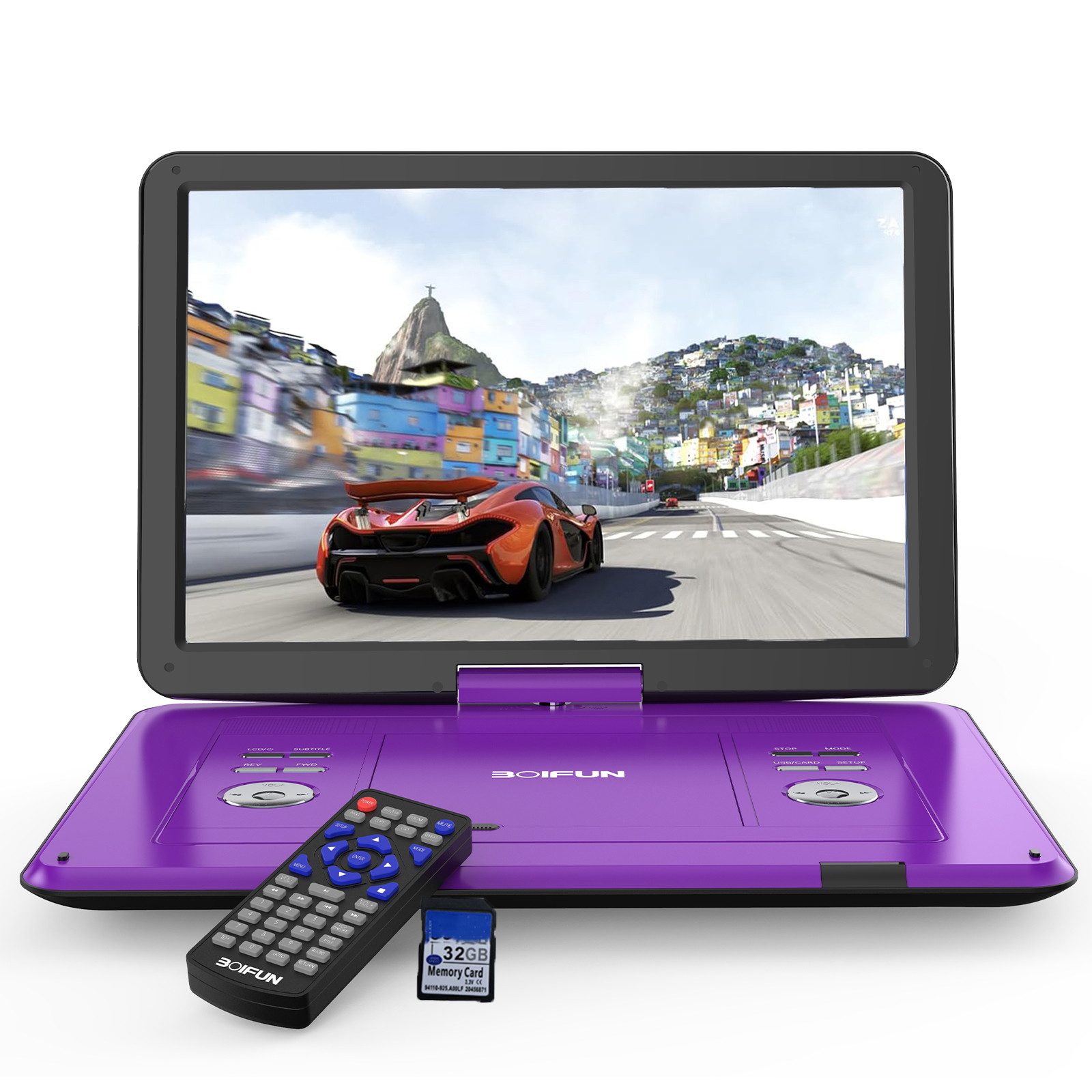 17,5'' Tragbarer DVD Player Auto Mit 15,6 Zoll HD Bildschirm Portabler DVD-Player