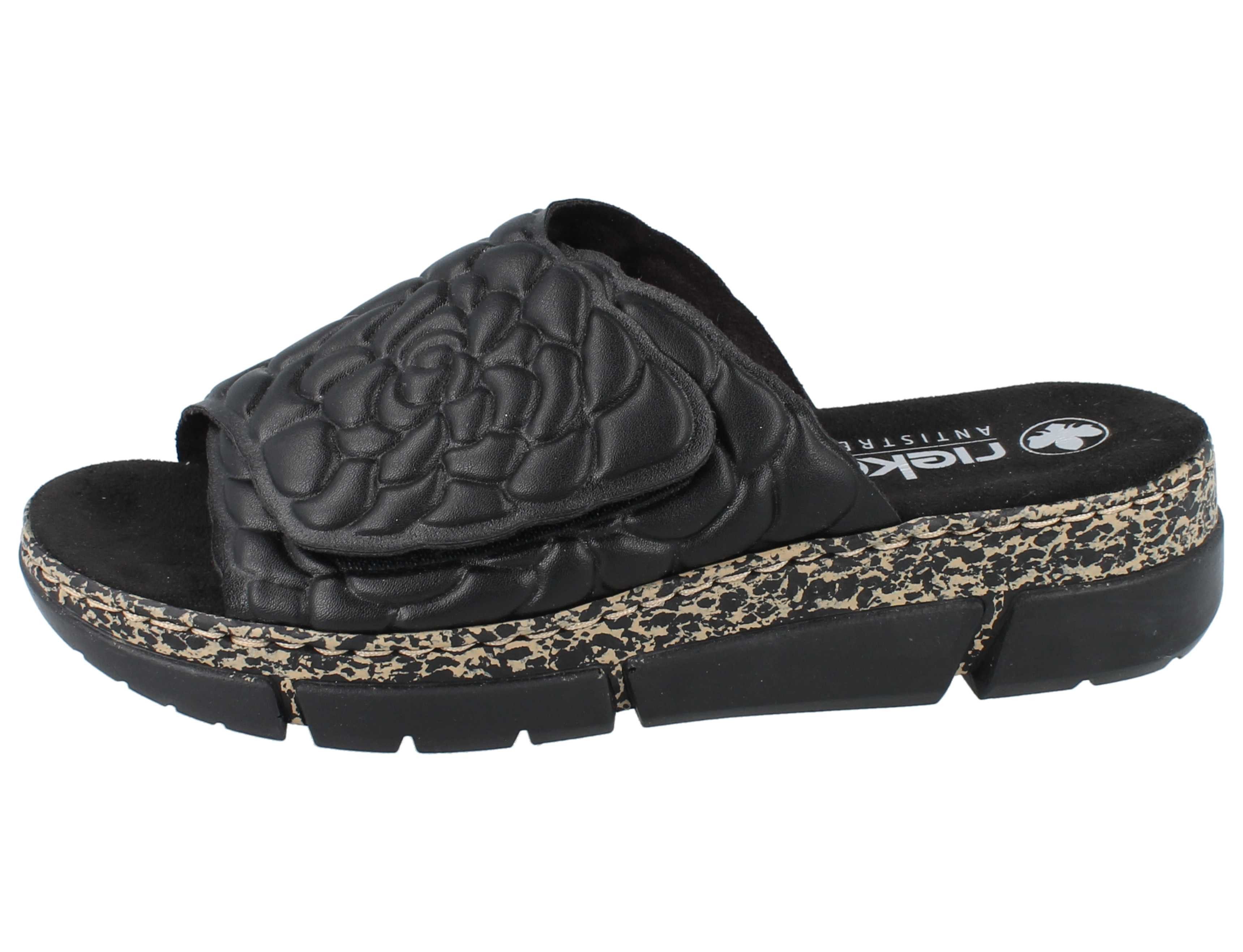 Rieker RIEKER V2351-00 Damen Pantolette schwarz Kunstleder - Größe: 39 Pantolette – Bild 2 von 5
