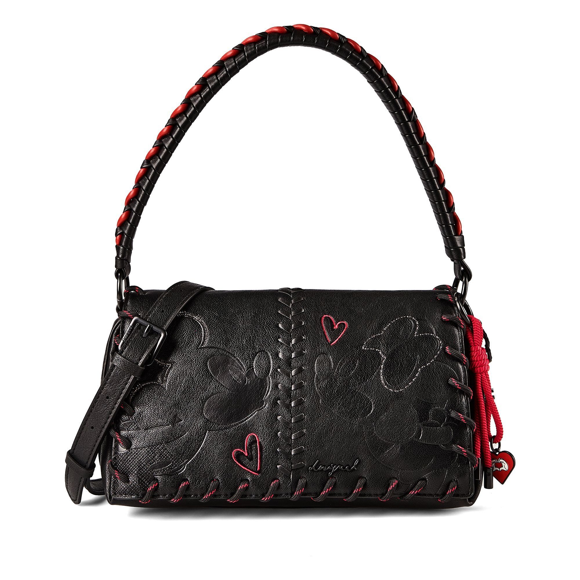 Desigual Schultertasche All Mickey, Polyurethan