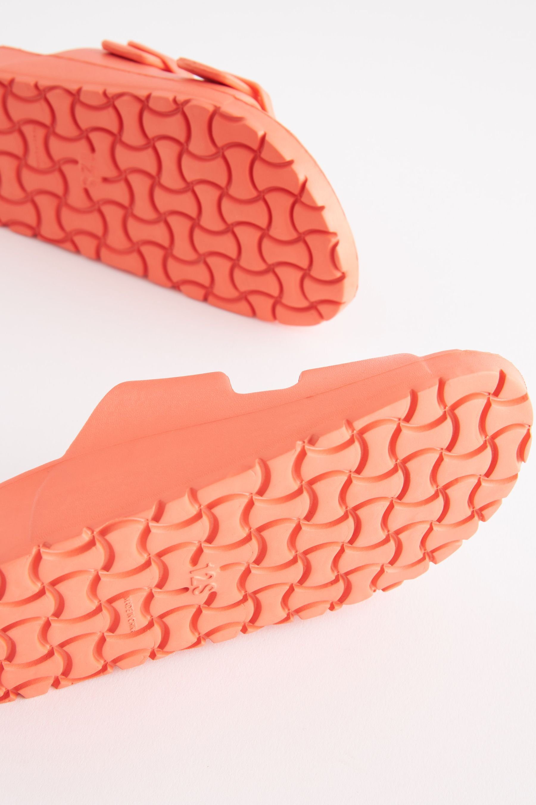 Doppelschnalle Sandalen (1-tlg) Next mit Sandale Pink Coral