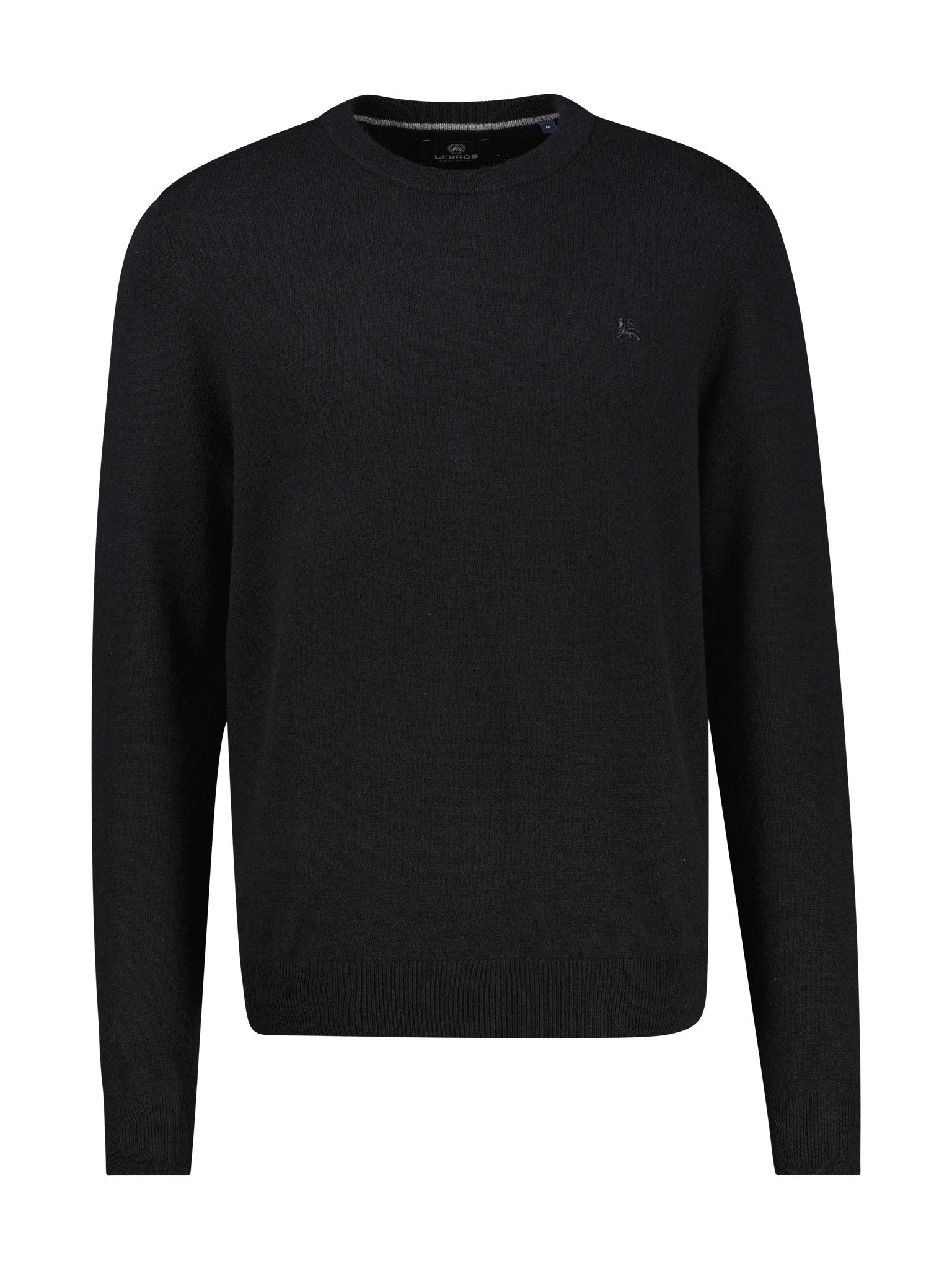 LERROS Strickpullover mit Logo Stickerei