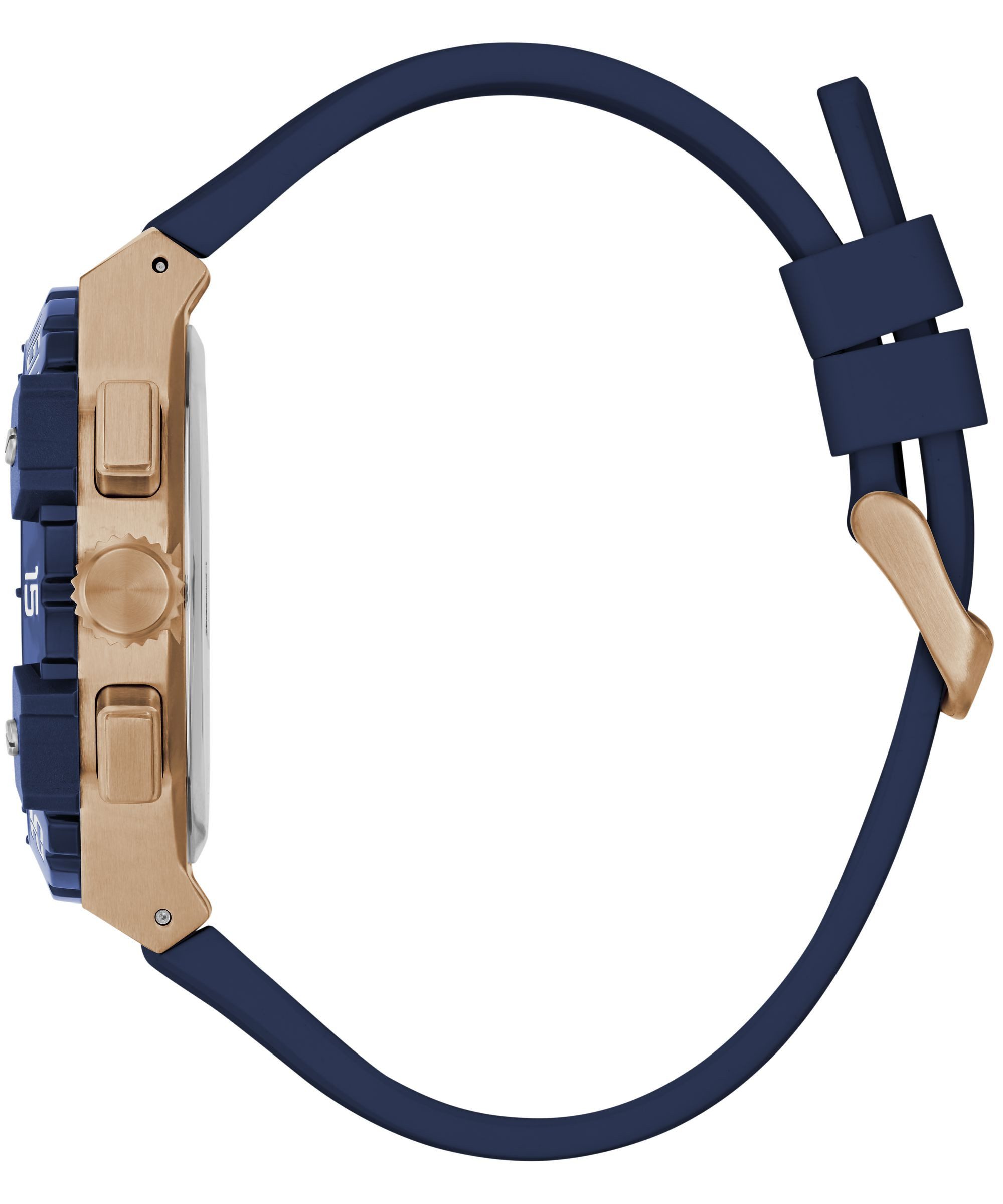 Guess Multifunktionsuhr FORE GW1059G5, Quarzuhr, Armbanduhr, Herrenuhr, Silikonarmband, analog, Wochentag