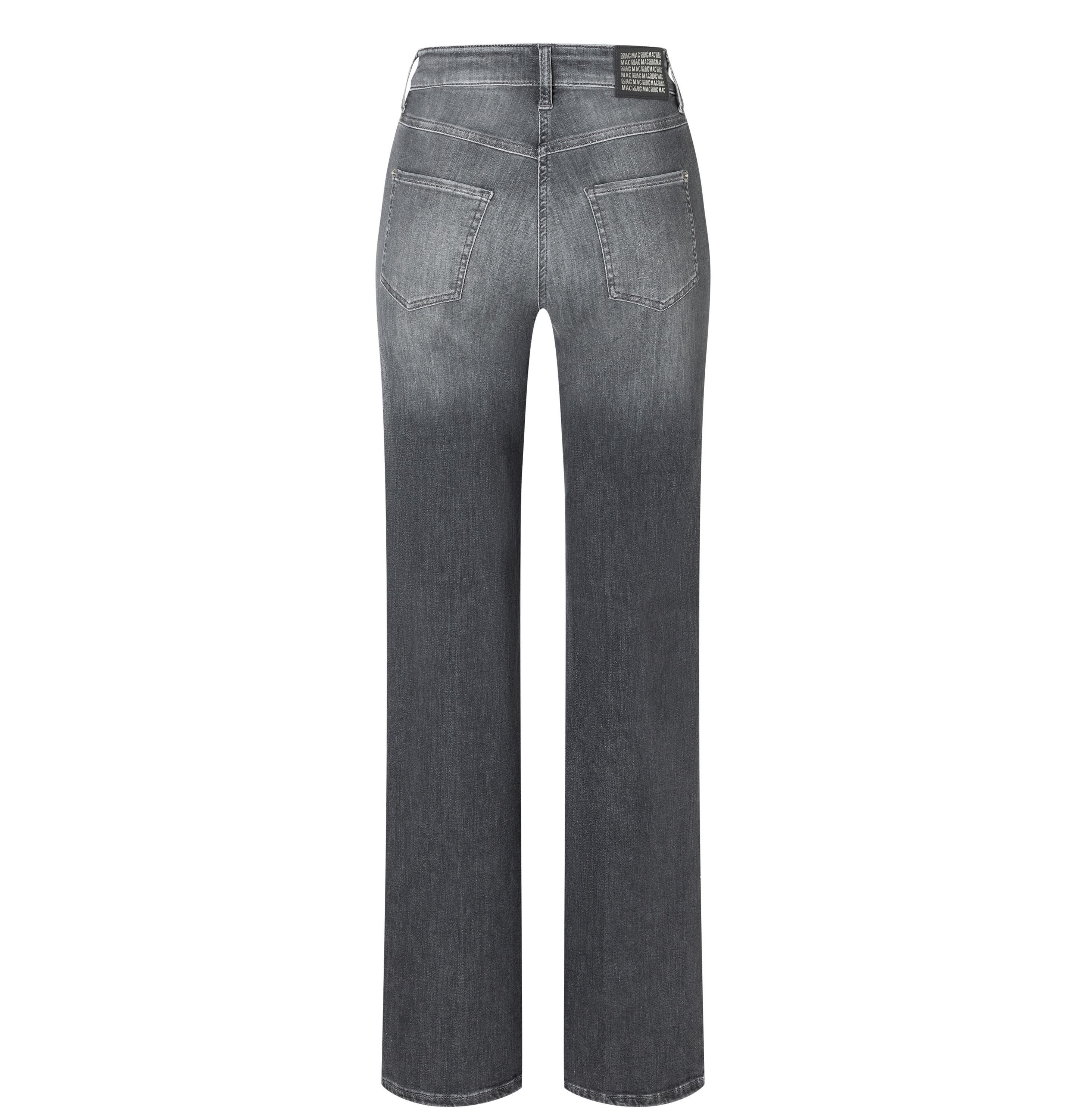 MAC Straight-Jeans Mac Damen Jeans Hose Wide Authentic Stretch Denim Grey 5 günstig online kaufen