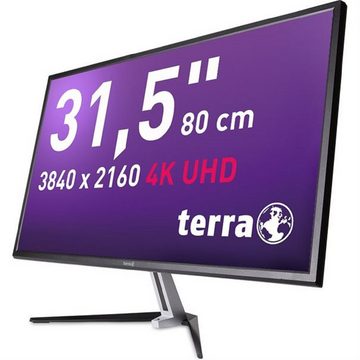 TERRA TERRA LCD/LED 3290W 4K DP/HDMI/HDR LCD-Monitor (80 cm/31.5 ", 1,07 Milliarden Farben (10 Bit) px, 3840 x 2160, 5 ms Reaktionszeit, VA, 4K UHD HDMI DisplayPort)