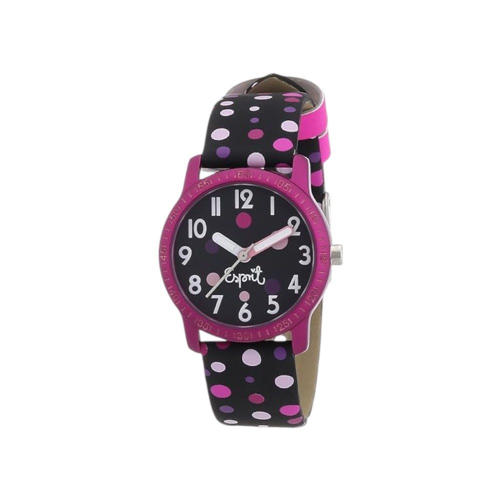 Esprit Quarzuhr Esprit Mädchen-Armbanduhr Funky dots Analog Plastik ES103524007