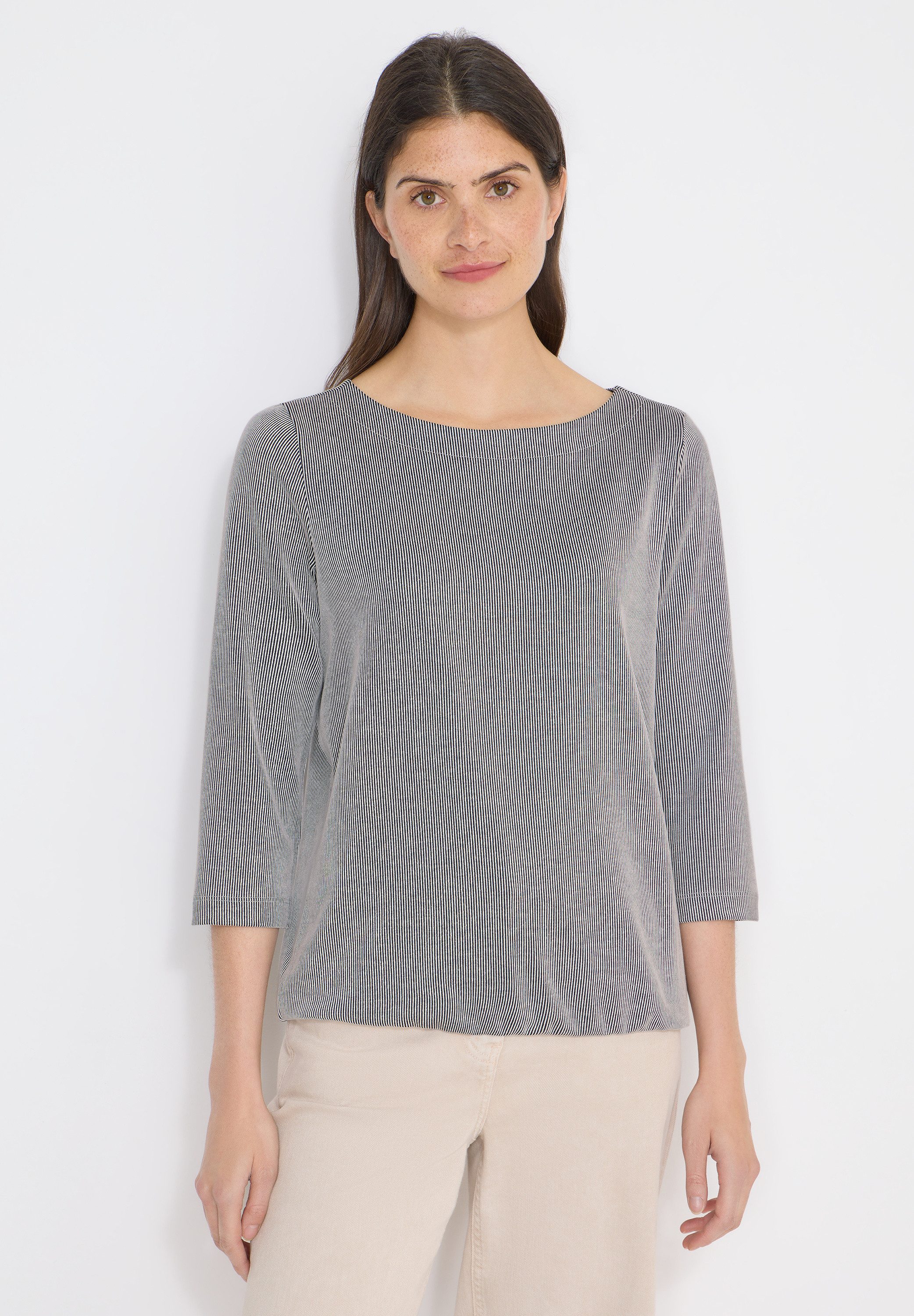 CECIL 3/4-Arm-Shirt mit U-Boot-Ausschnitt günstig online kaufen