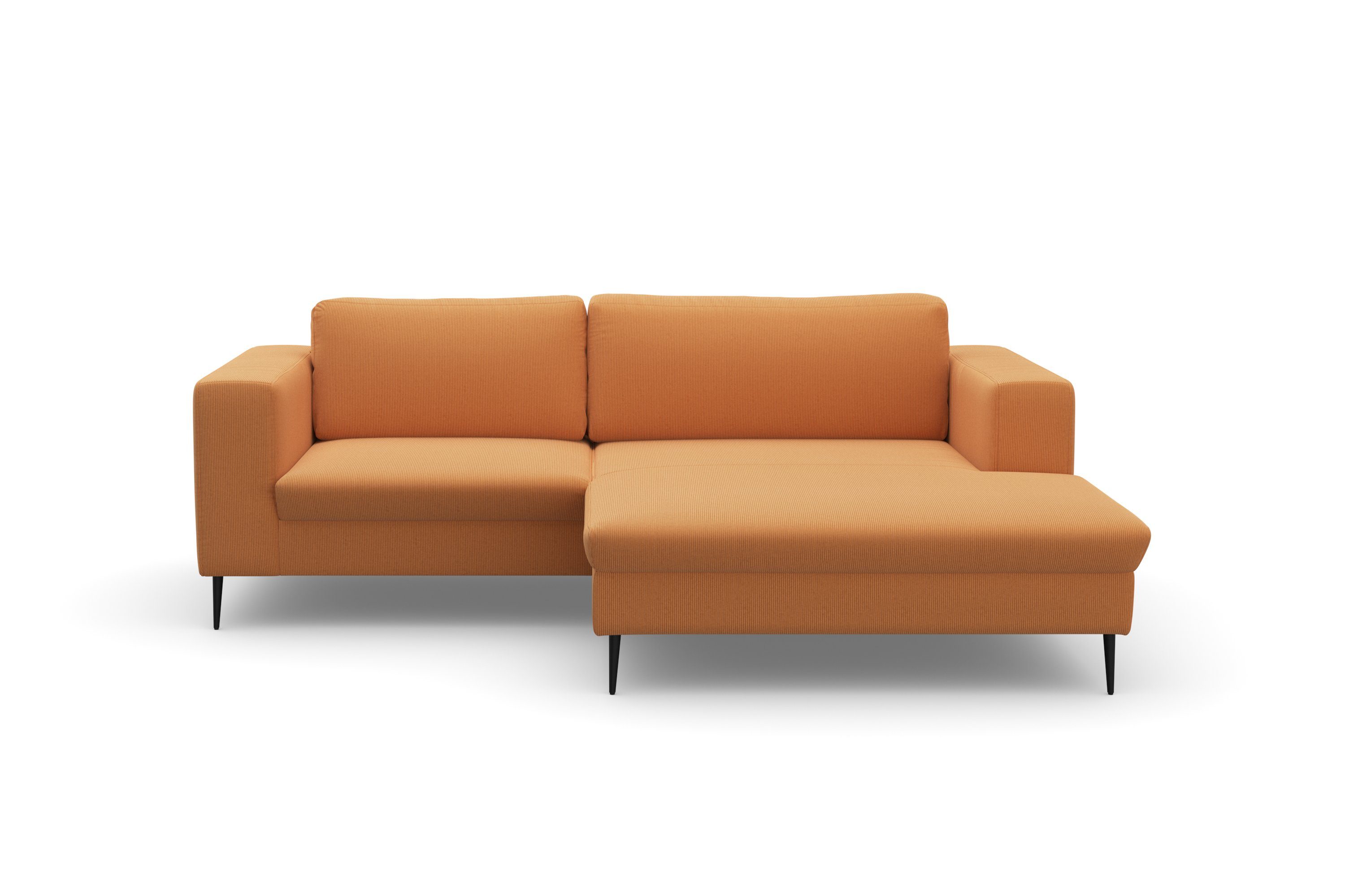 DOMO collection Ecksofa Modica kompakt und elegant, Breite 244, L-Form, moderne Optik mit extrabreiter Recamiere, auch in Cord. Reduzierter Preis € 1.429,99. Unverbindliche Preisempfehlung € 2.249,99
