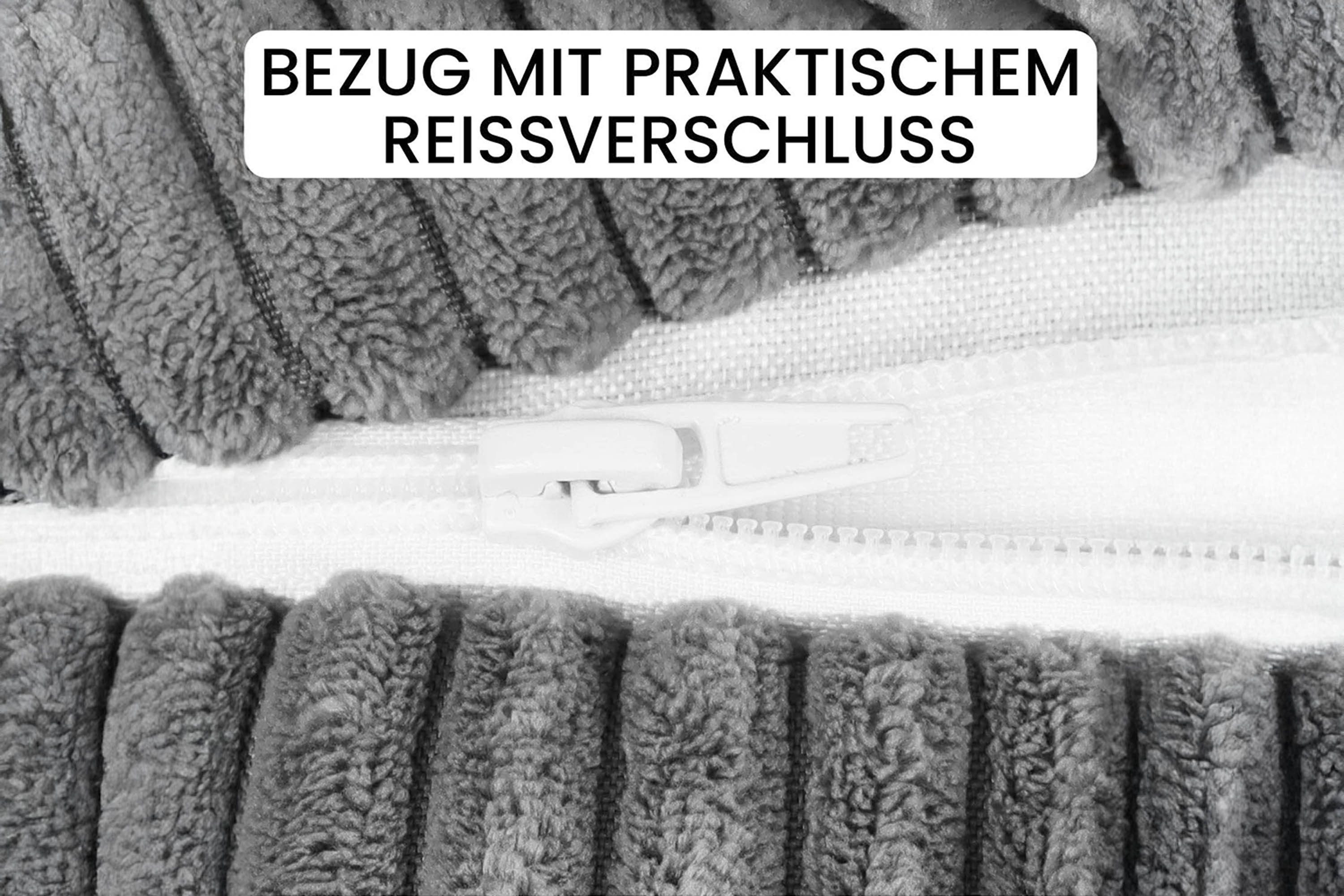 Amilian Nackenrollenbezug 15x40 cm - Ersatzbezug für Nackenrolle; Bettrolle; Kissenrolle, waschbarer Bezug mit verdecktem Zip für leichtes Abnehmen.