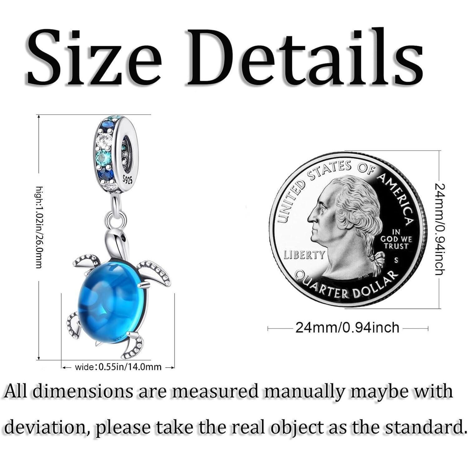 LuxusKollektion Charm Schmetterling Anhänger 925 Sterling Silber Schmetterling Meeresschildkröten Anhänger – Bild 2 von 5