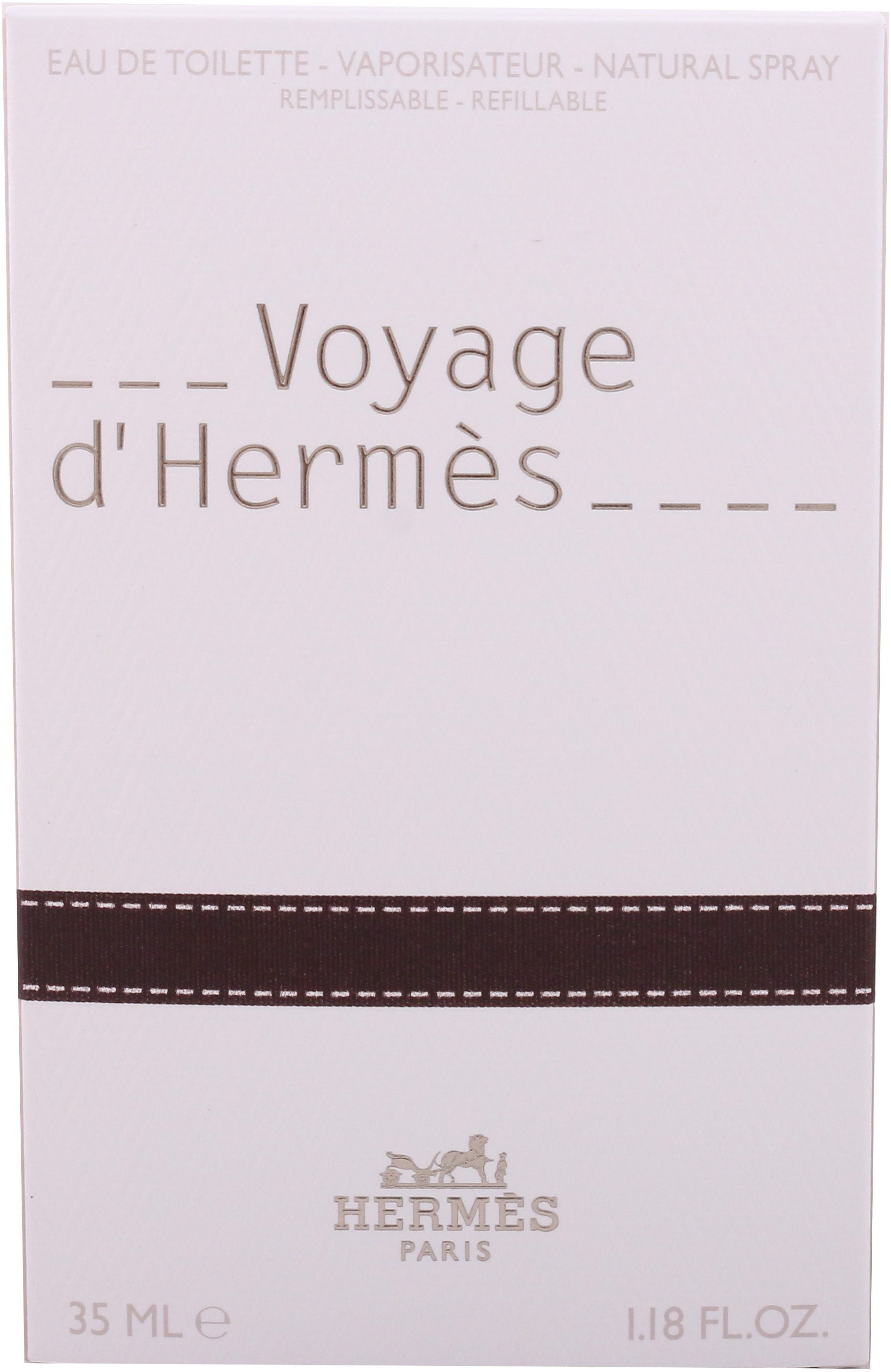 HERMÈS Eau de Toilette Voyage D'Hermes, Blumiger Unisex-Duft mit Zitrusfrüchten, Tee, Hedione, Holz & Moschus.