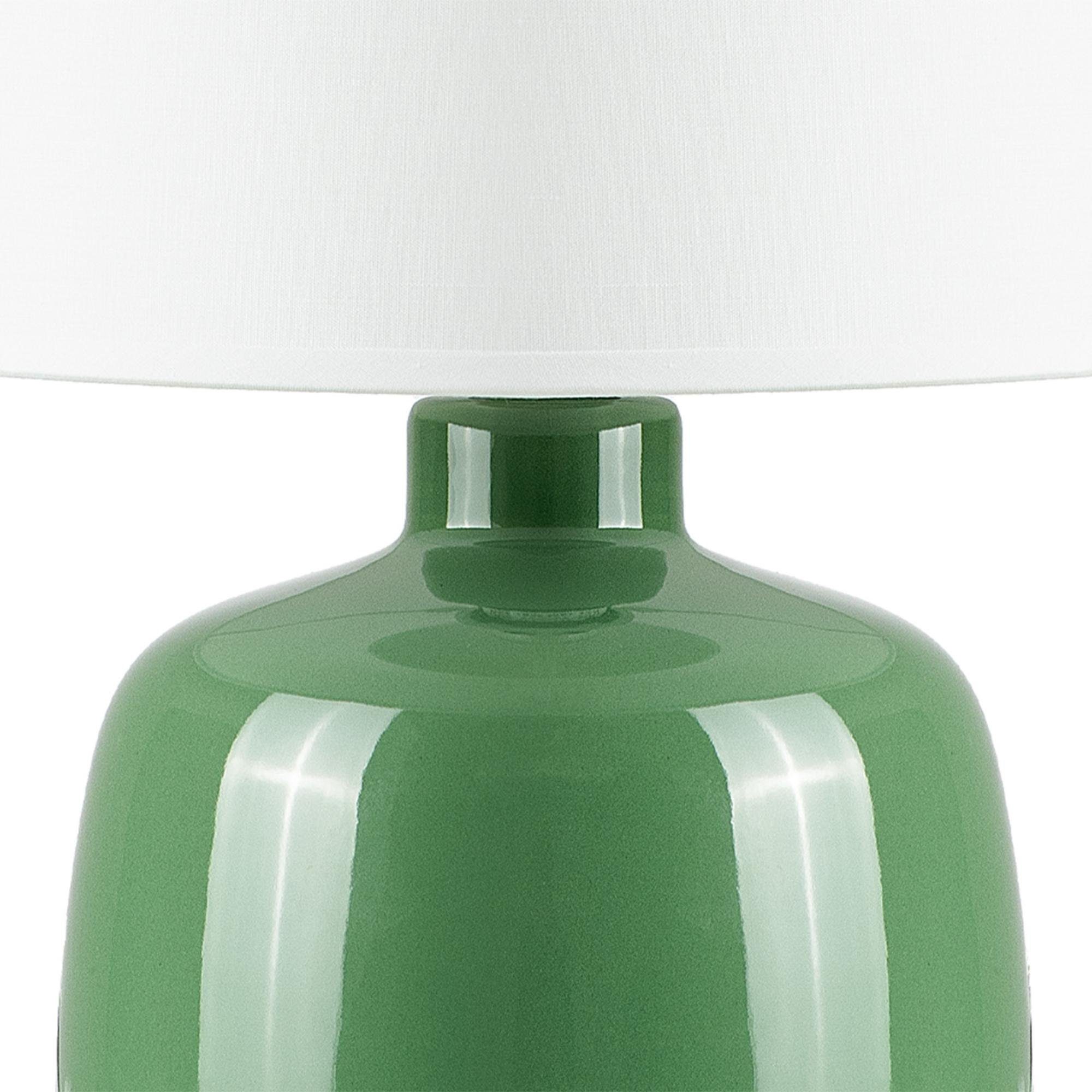 Keramiksockel Dekor, Passt STIVUS Leuchtmittel, Tischleuchte, Tischlampe Tischleuchte grün Konsimo jedem ohne zu