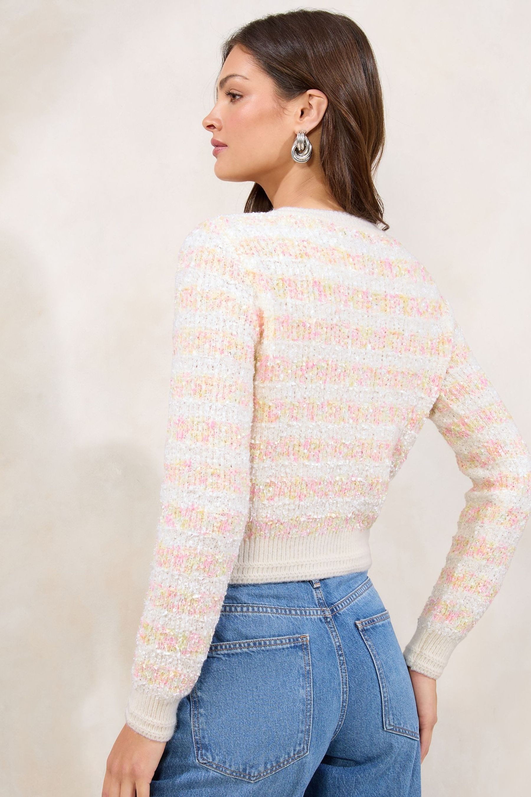 LIPSY Strickjacke Lipsy lange Strickjacke mit Knopfleiste, Regular (1-tlg) günstig online kaufen