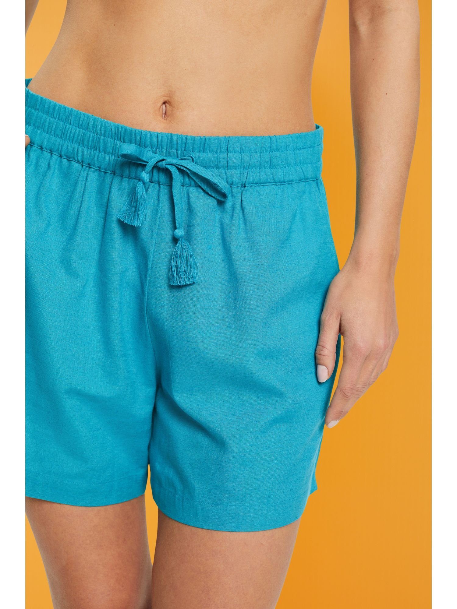 (1-tlg) Esprit Leinen Shorts mit Strandshorts