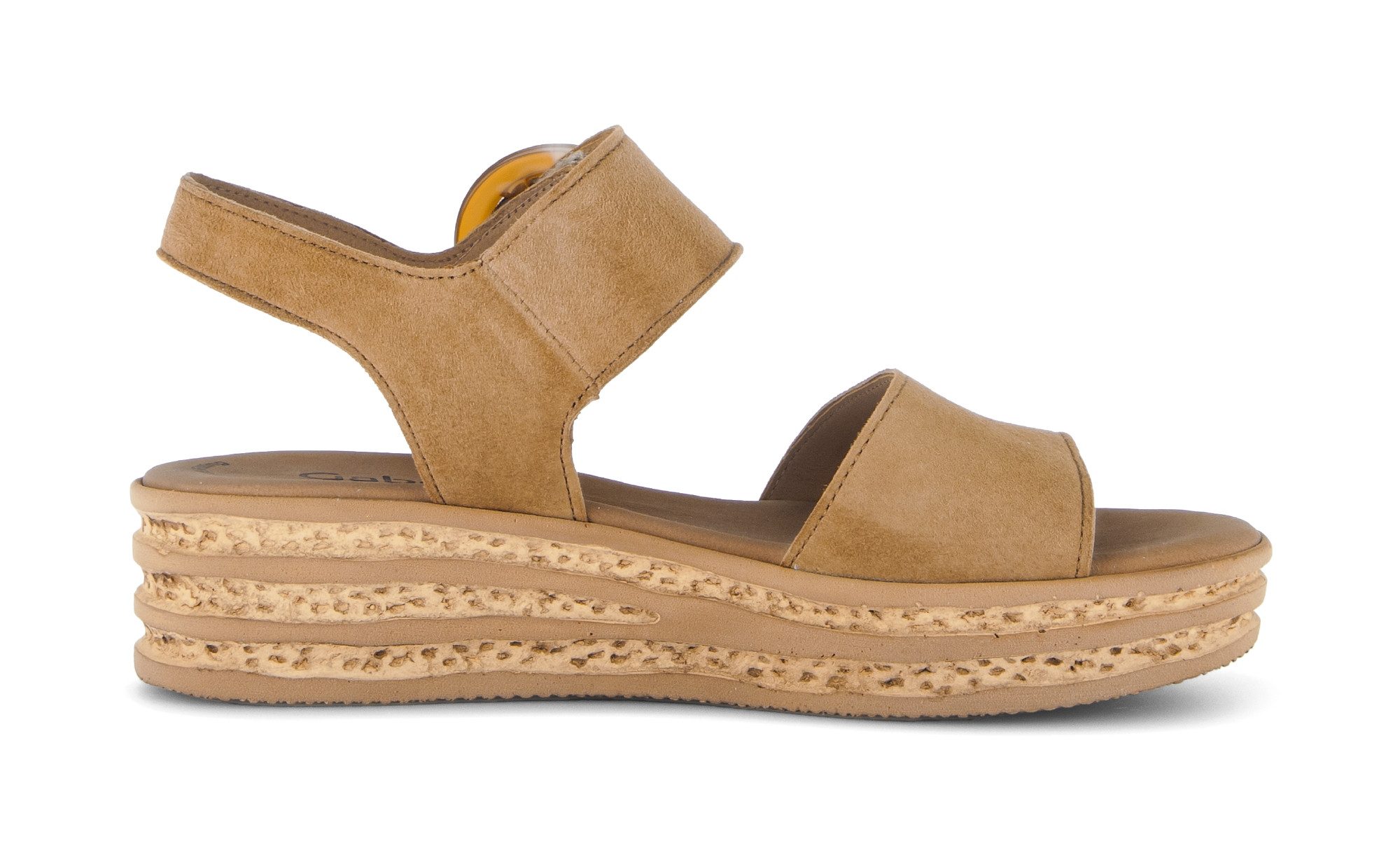 Gabor Keilsandalette, Riemchensandale, Sommerschuh mit modischer Zierschnalle