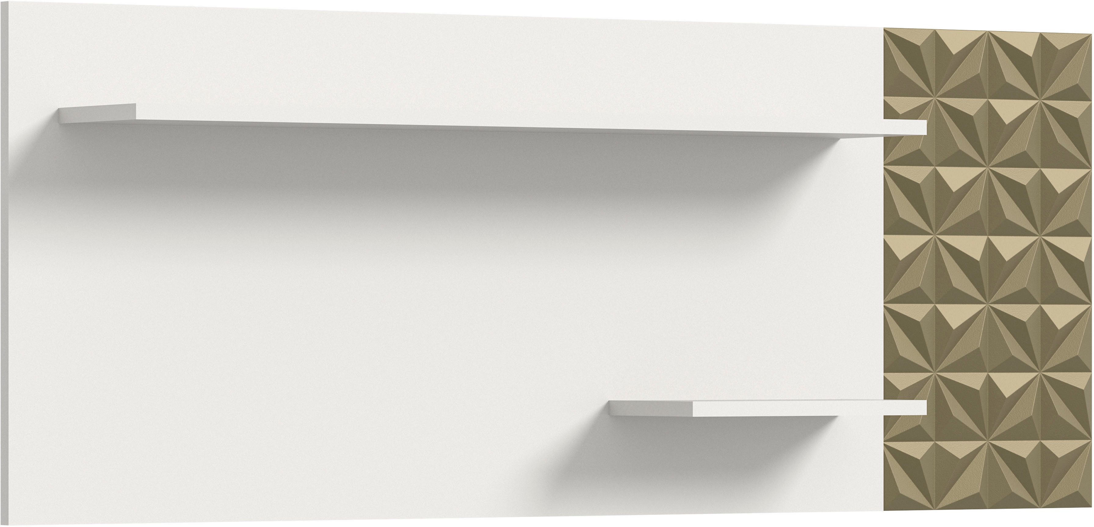 INOSIGN Wandboard Vicenza, Breite 140 cm, Ornamentabsetzung, 2 Ablageböden, Wandregal, Regal, Board, Wandablage, Ablageboard
