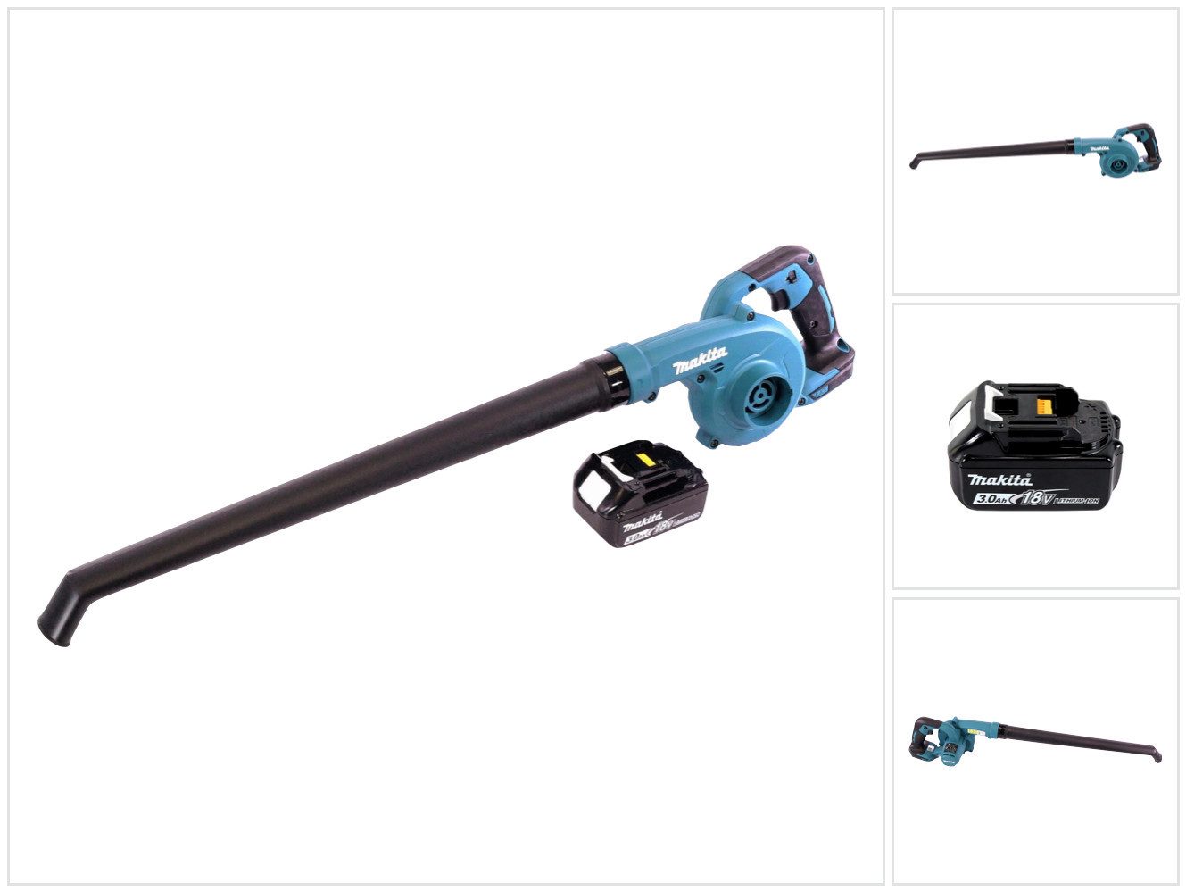 Makita Akku-Laubbläser DUB 186 F1 Akku Gebläse Laubbläser 18 V + 1x Akku 3,0 Ah - ohne Ladeg