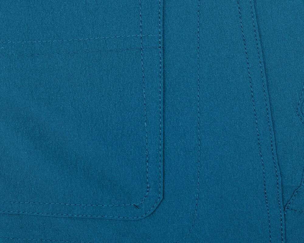 Bergson Outdoorhose REDWOOD BERMUDA Herren pflegeleicht, Wandershorts, vielseitig, blau Saphir Normalgrößen