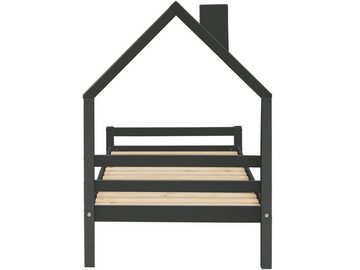 loft24 Kinderbett Allie, Bettgestell mit Hausdach aus Kiefer im Landhausstil, 90x200 cm