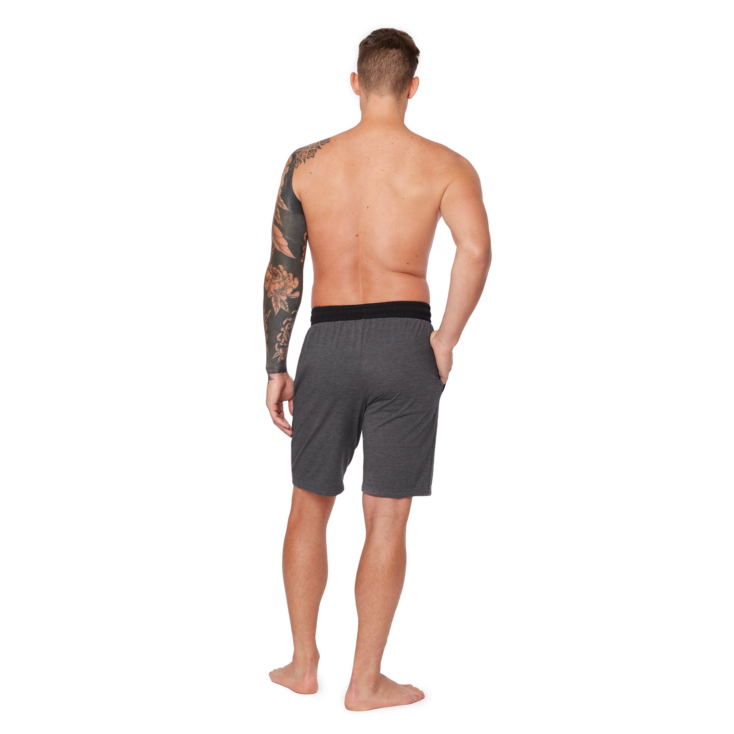 Ladeheid Pyjamashorts Herren Schlafanzughose Kurze Shorts Schlafhose mit Taschen LA40-253 (1-tlg)