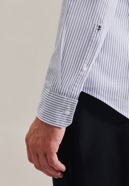 seidensticker Businesshemd Slim Slim Langarm Button-Down-Kragen Streifen
