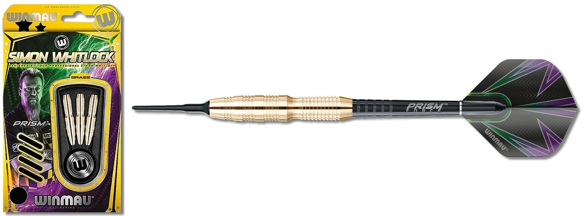 Dartpfeil Winmau Simon Whitlock Softdart Brass 2227-18 g