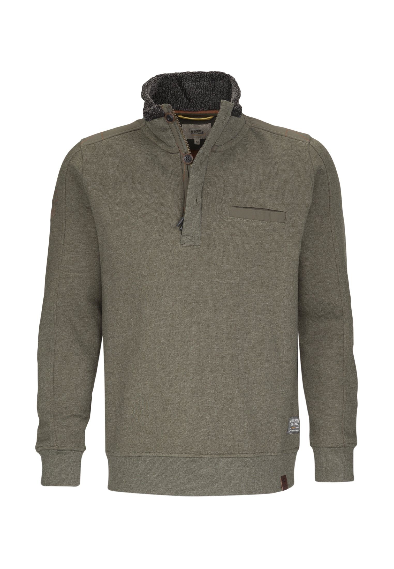 camel active Sweatshirt »camel active« Langarm Stehkragen Uni online