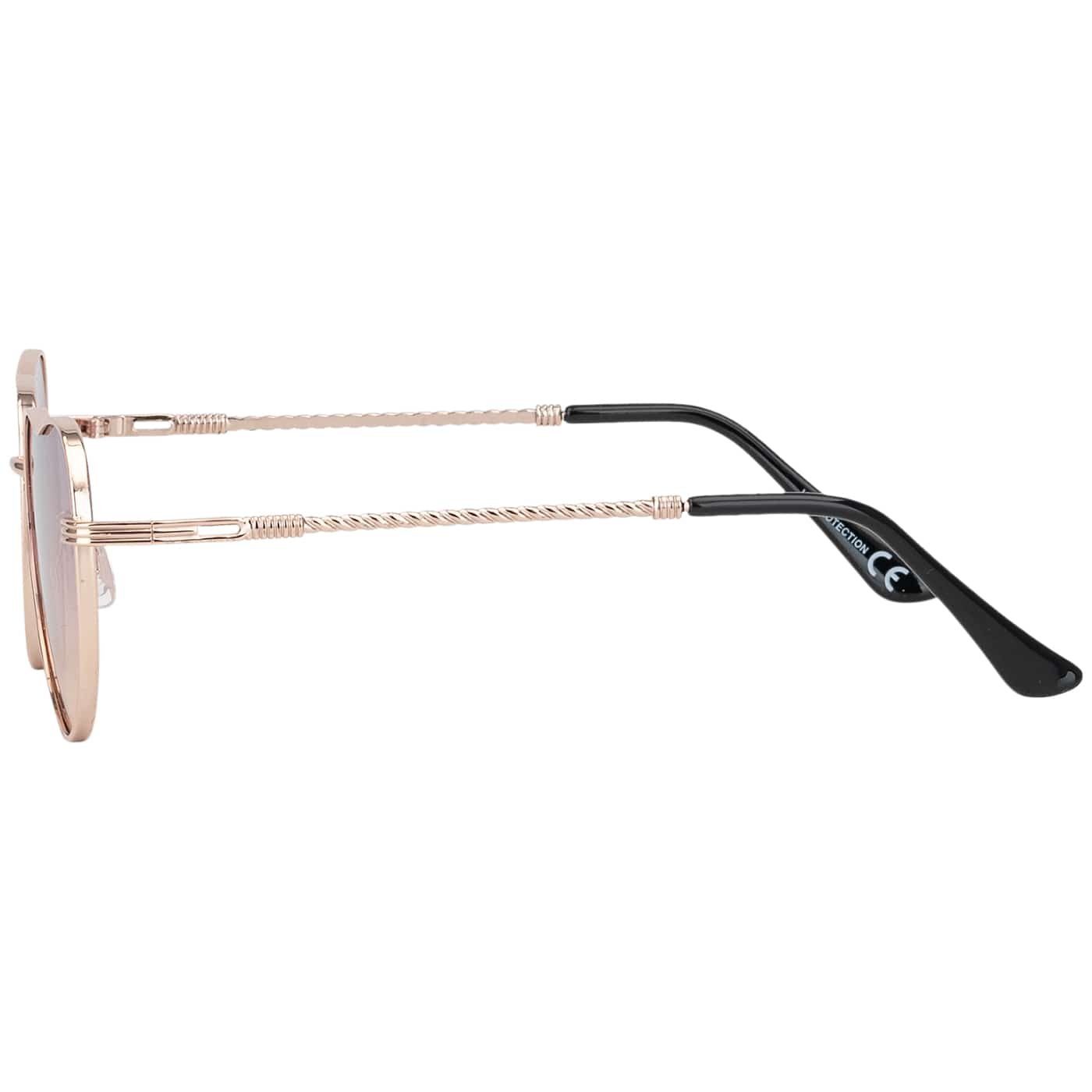 BEZLIT Eyewear Sonnenbrille Herz Form Designer Damen Sonnenbrille (1-St) mit lila-braun, blau-rot, grün-rosa, braun-blau und blau-rosa Linsen