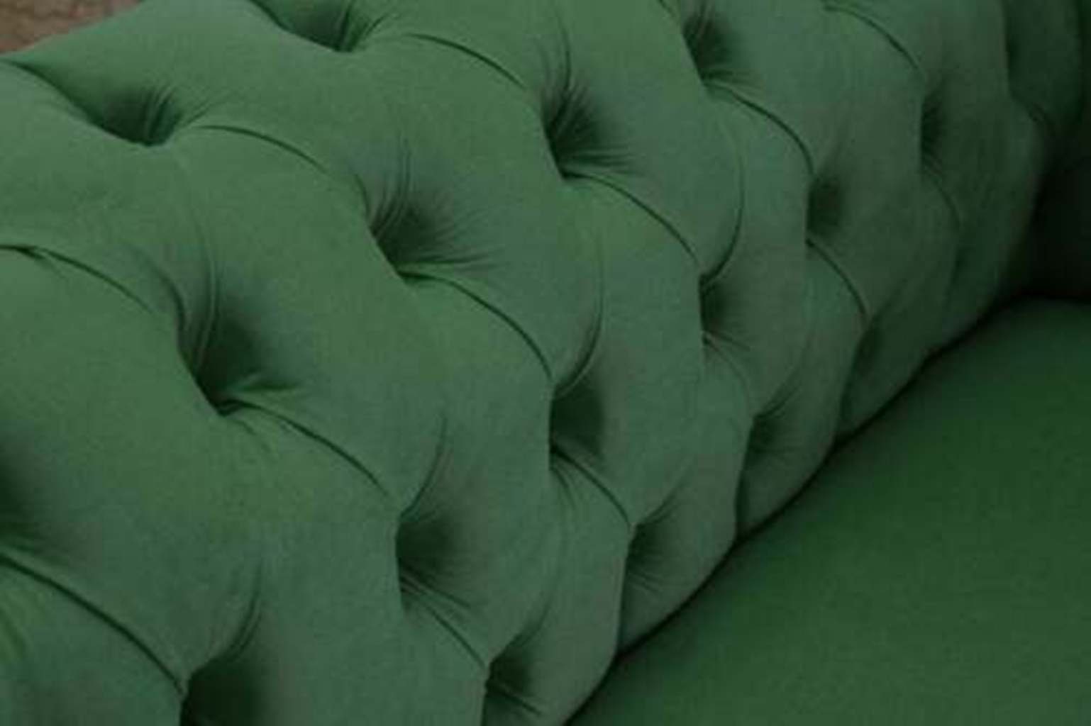 JVmoebel Designer Couch Samt Sitzer Cheserfield Sofa Textil Couchen 2 Chesterfield-Sofa,